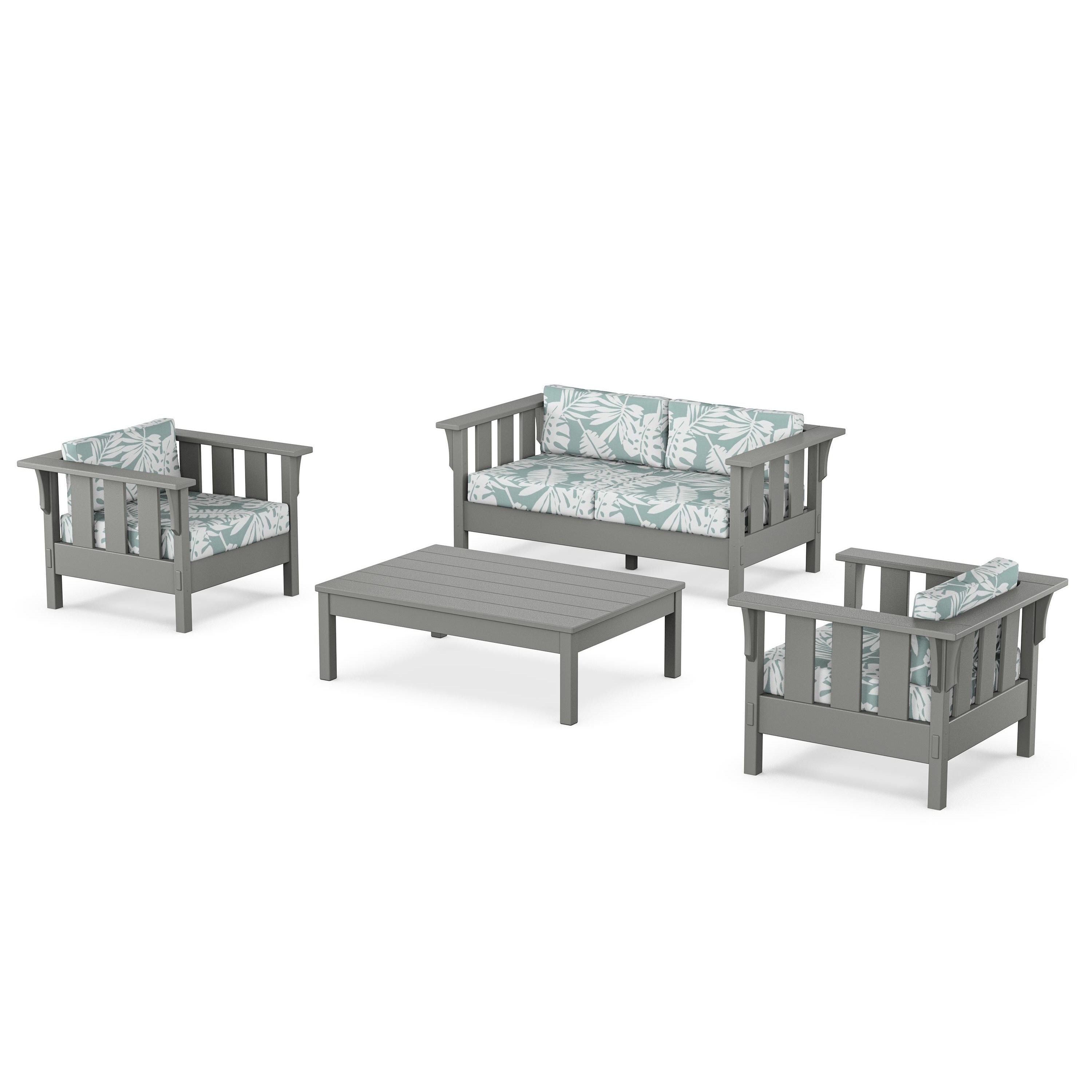 Acadia 4-Piece Deep Seating Set with Loveseat