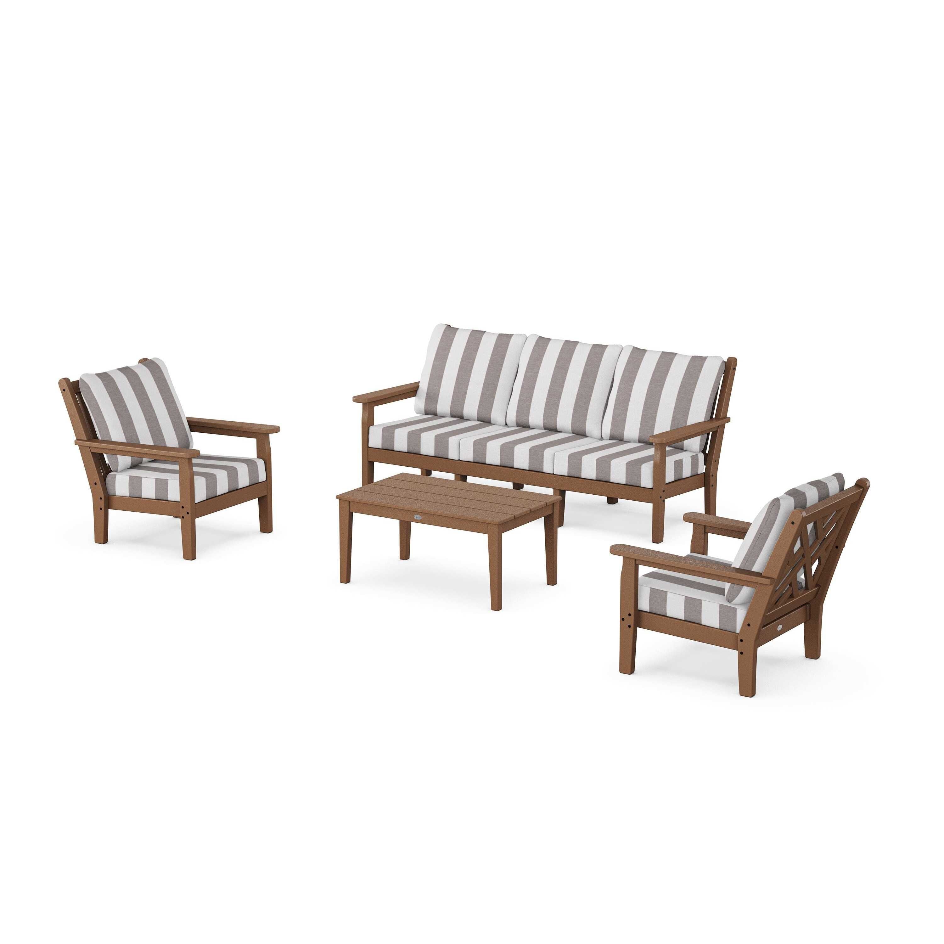 Chippendale 4-Piece Deep Seating Set with Sofa