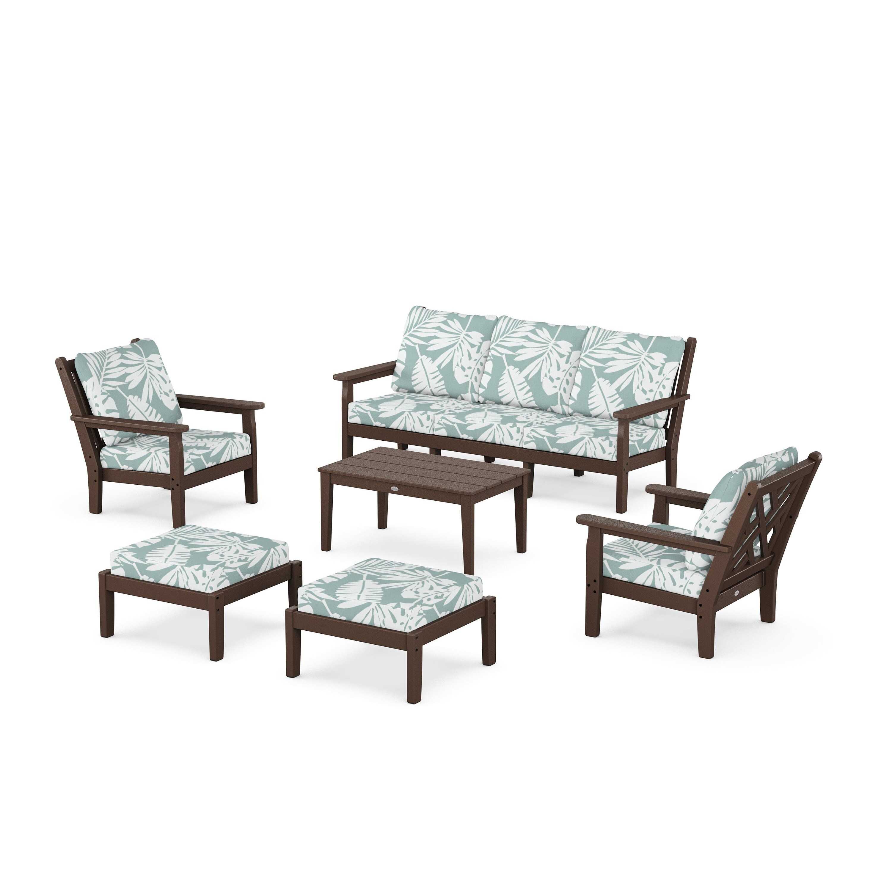 Chippendale 6-Piece Lounge Sofa Set