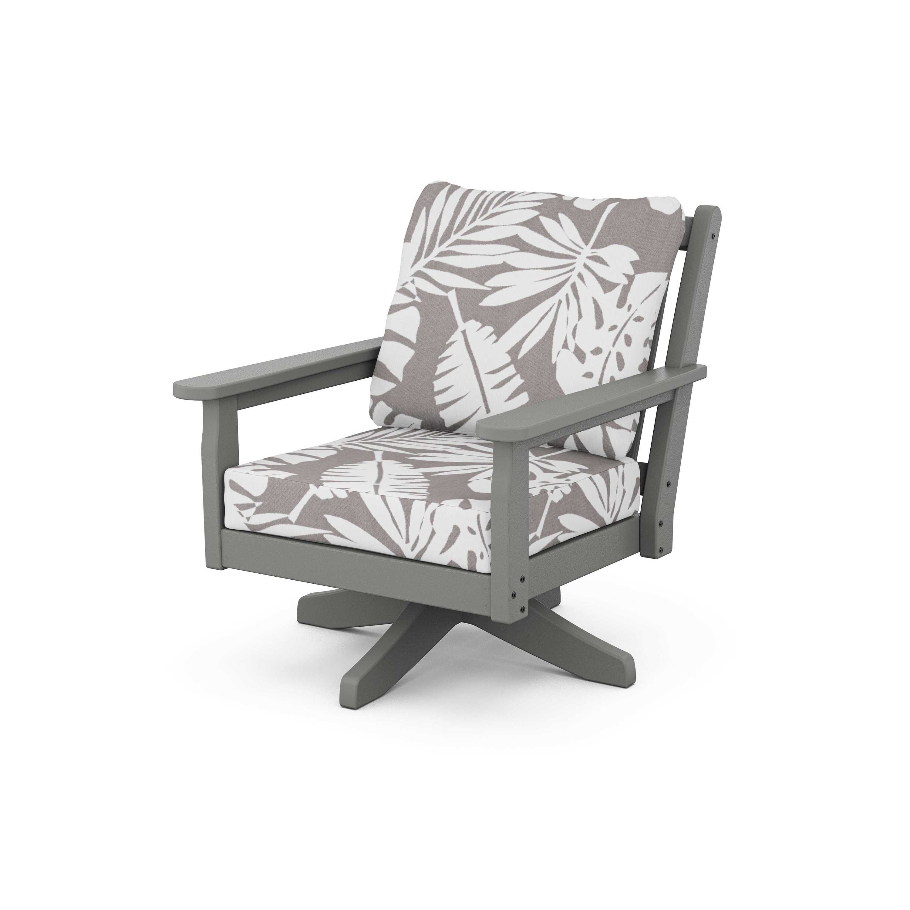 Chippendale Deep Seating Swivel Chair