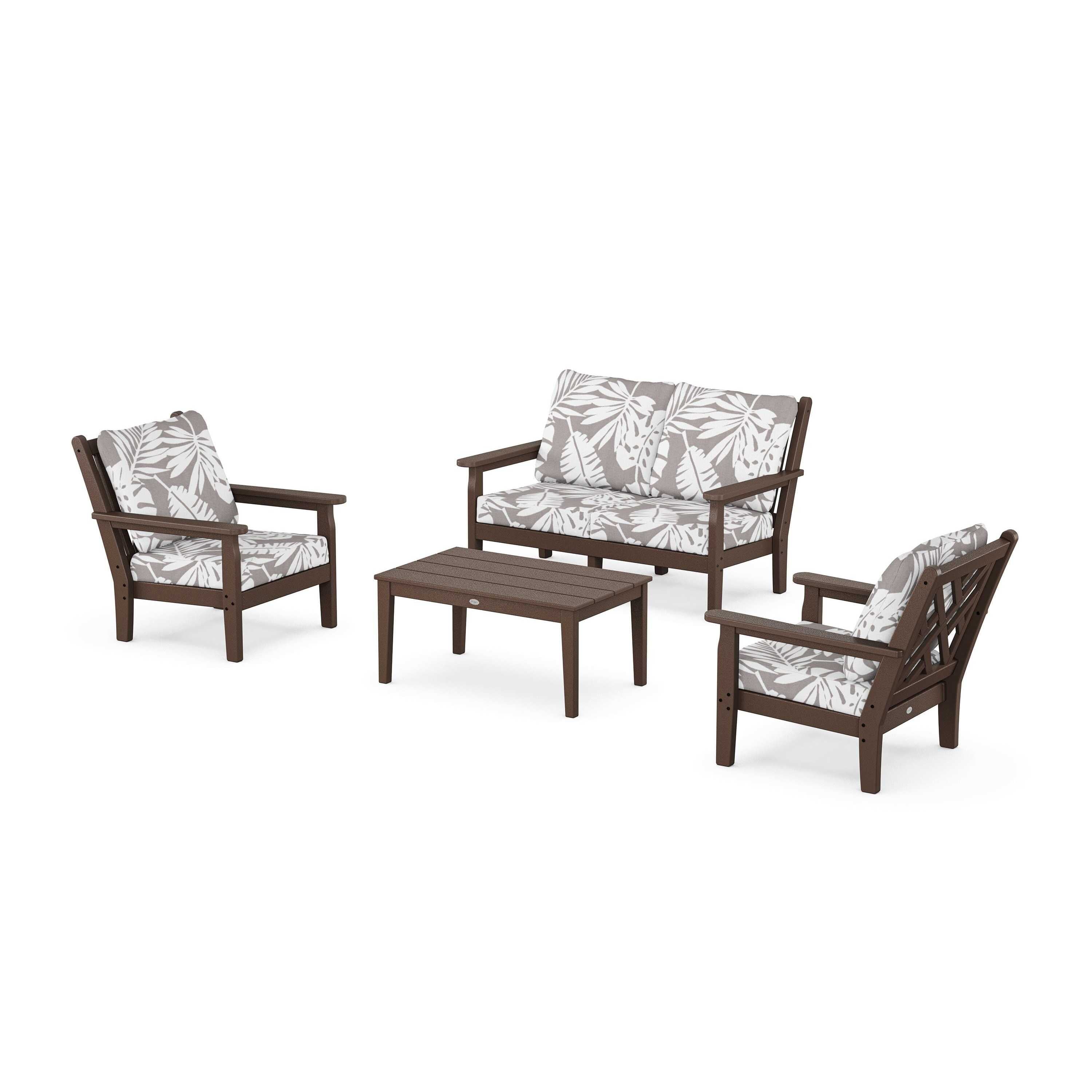 Chippendale 4-Piece Deep Seating Set with Loveseat