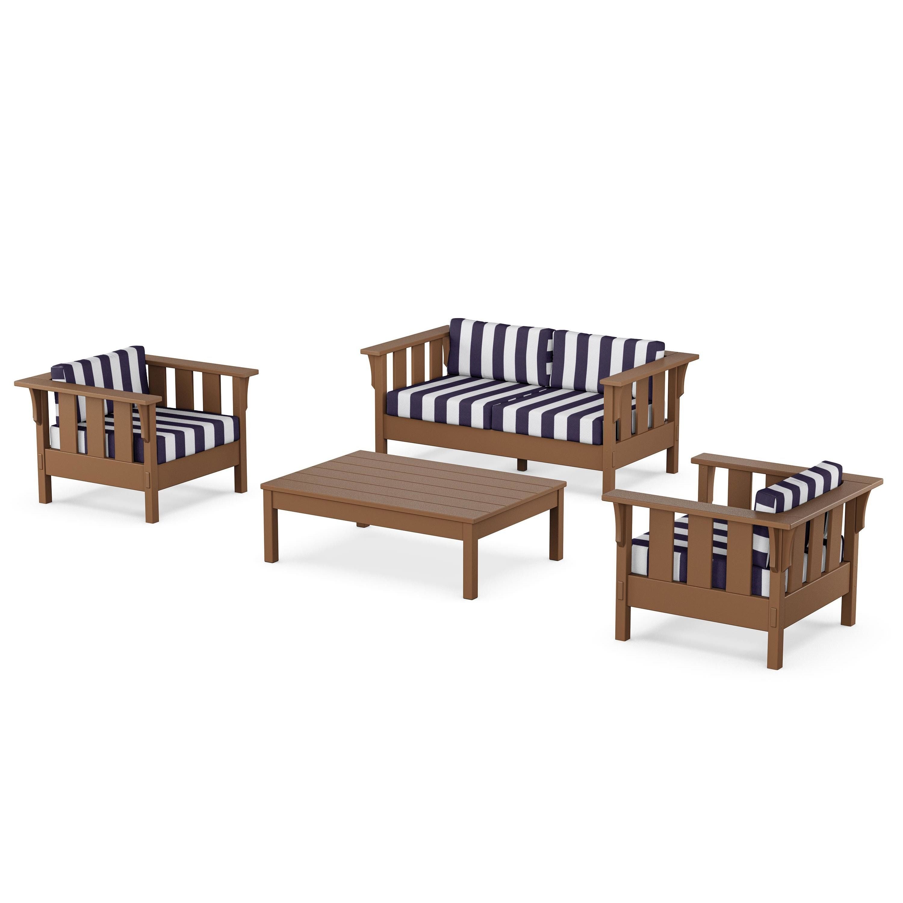 Acadia 4-Piece Deep Seating Set with Loveseat