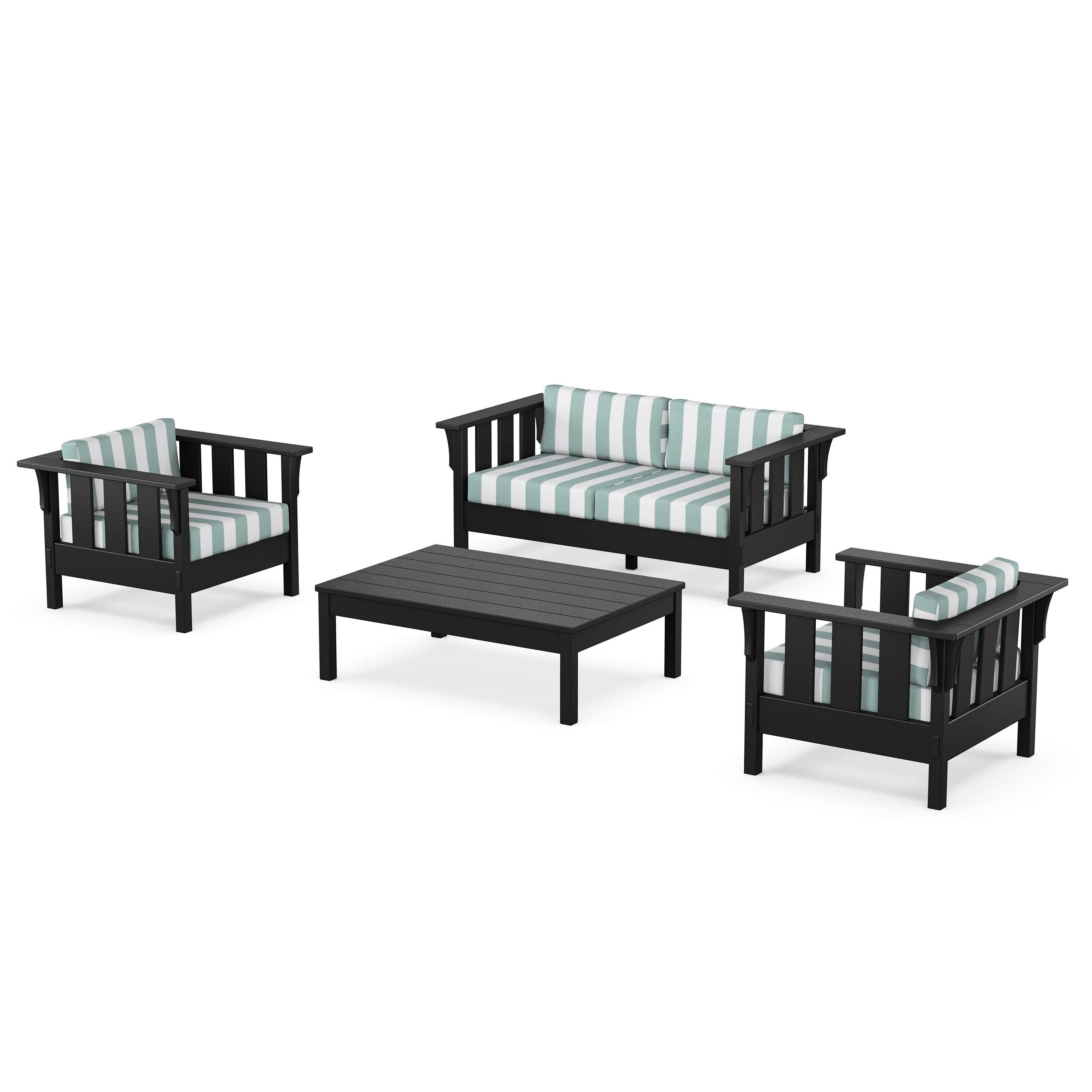 Acadia 4-Piece Deep Seating Set with Loveseat