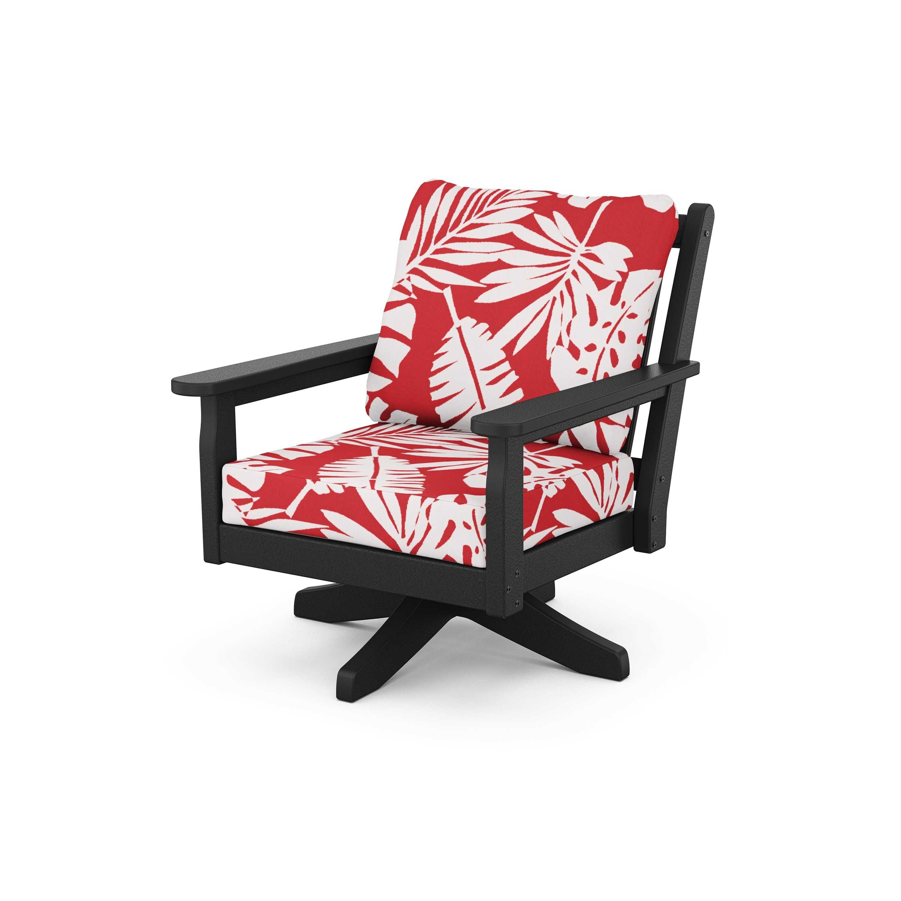 Chippendale Deep Seating Swivel Chair