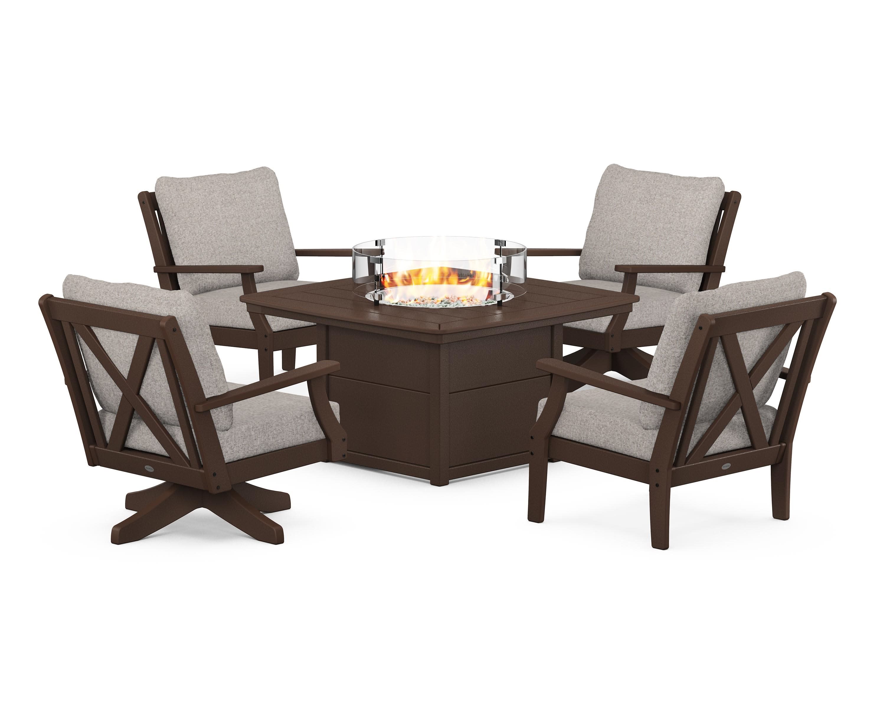 Braxton 5-Piece Deep Seating Set with Fire Table