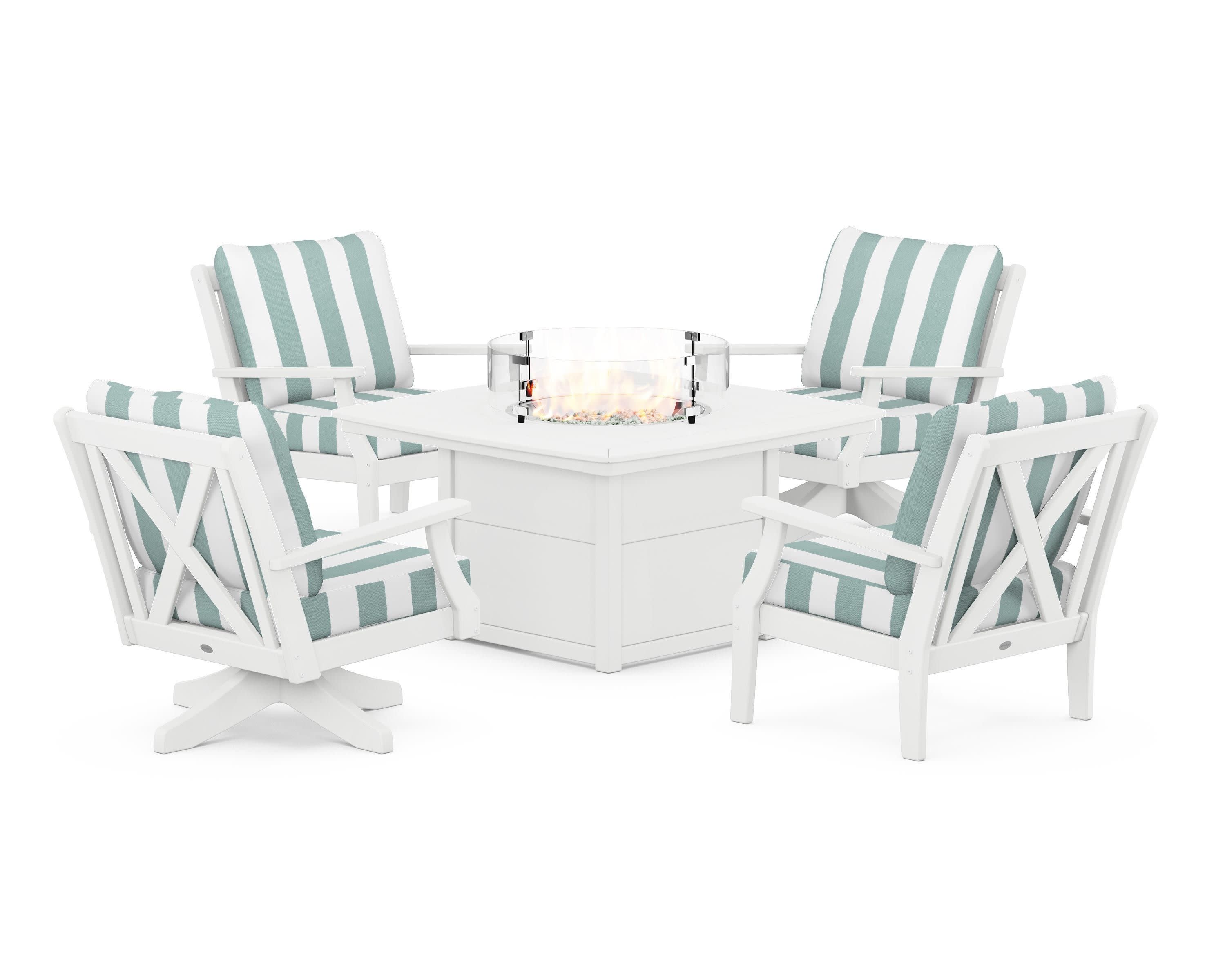 Braxton 5-Piece Deep Seating Set with Fire Table