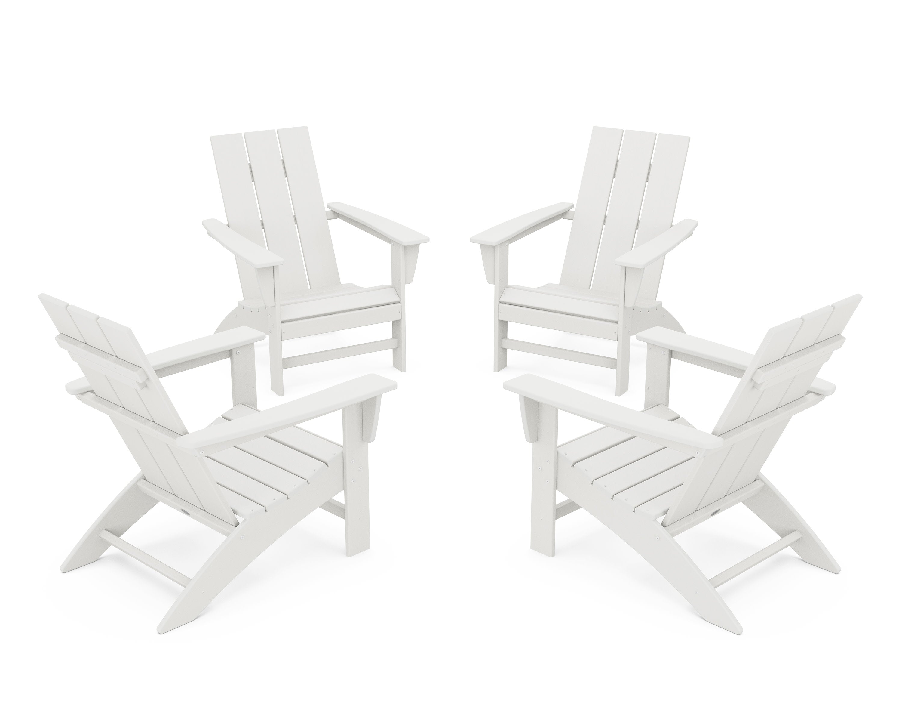 4-Piece Modern Adirondack Chair Conversation Set