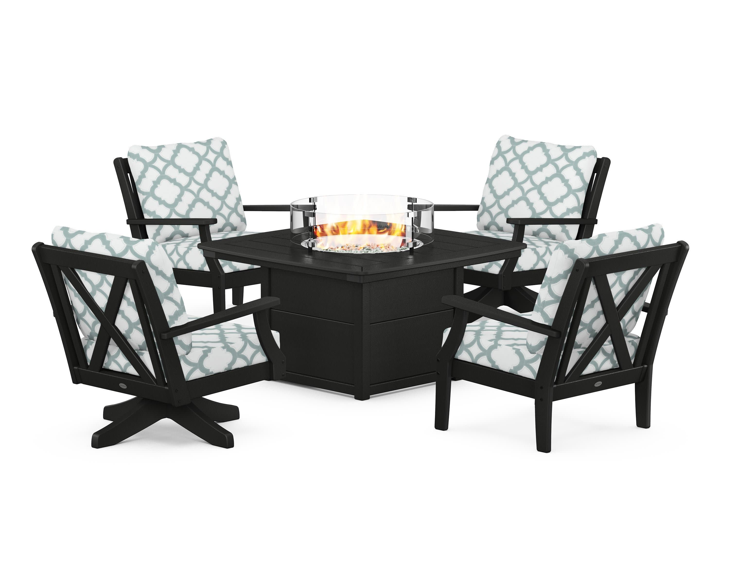 Braxton 5-Piece Deep Seating Set with Fire Table
