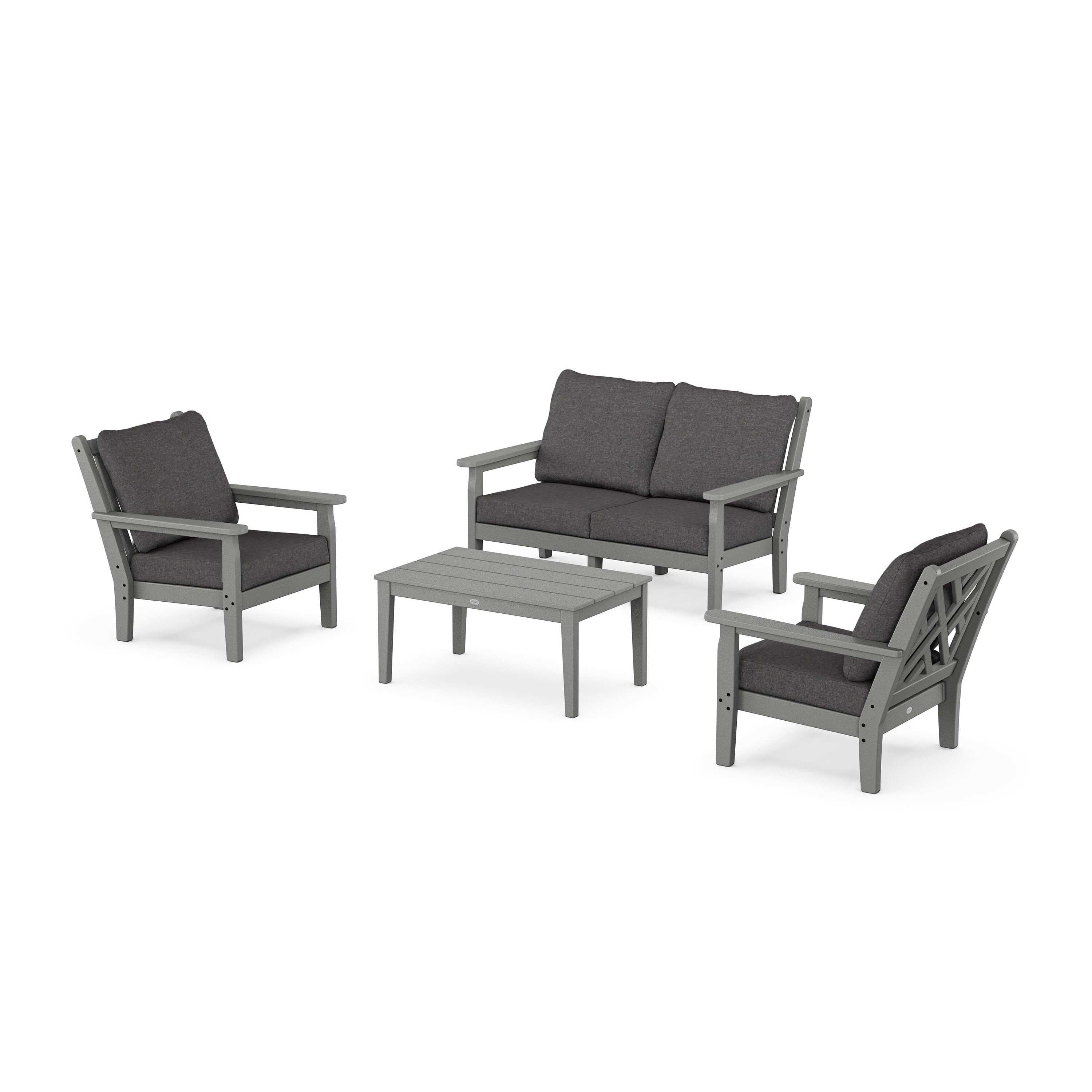 Chippendale 4-Piece Deep Seating Set with Loveseat