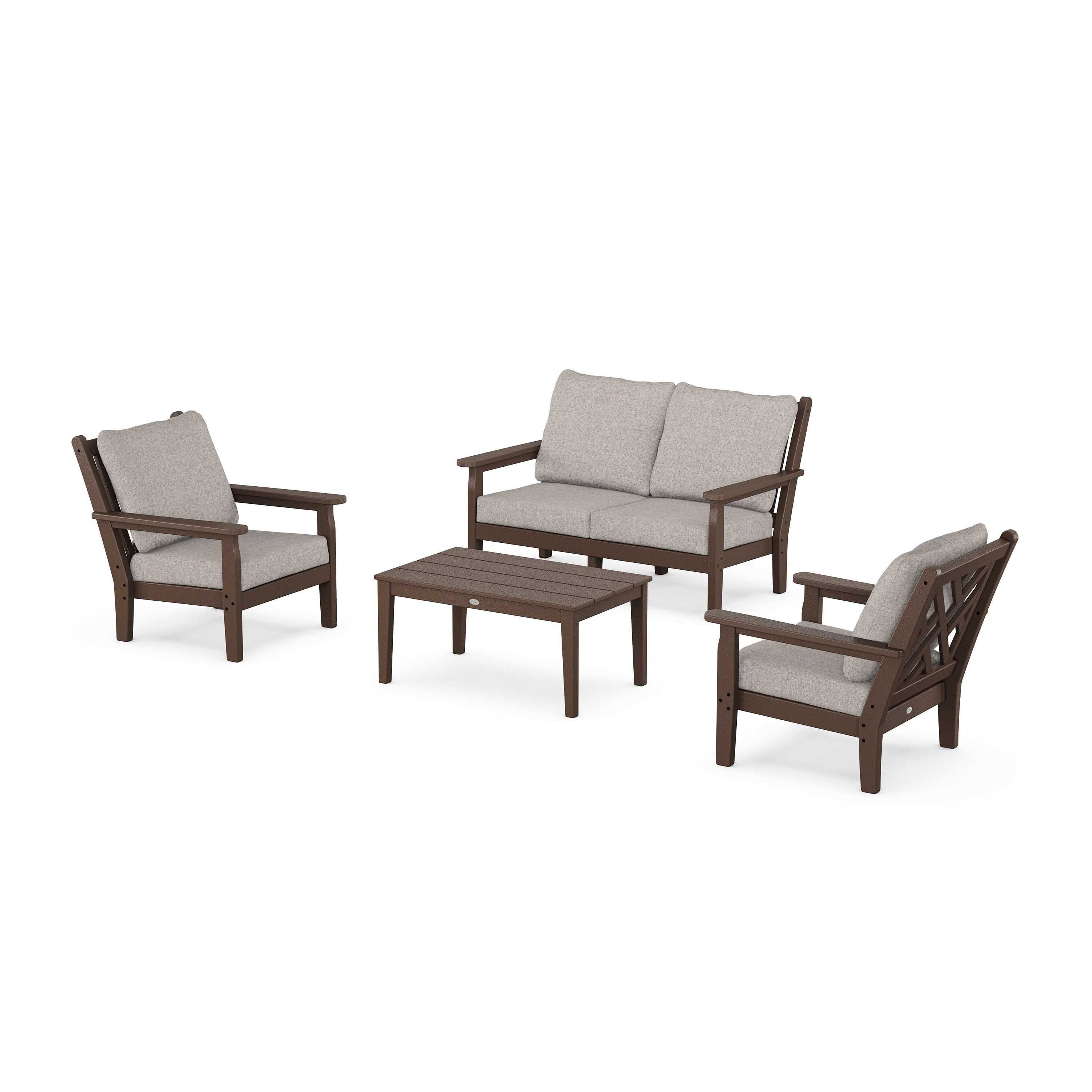 Chippendale 4-Piece Deep Seating Set with Loveseat