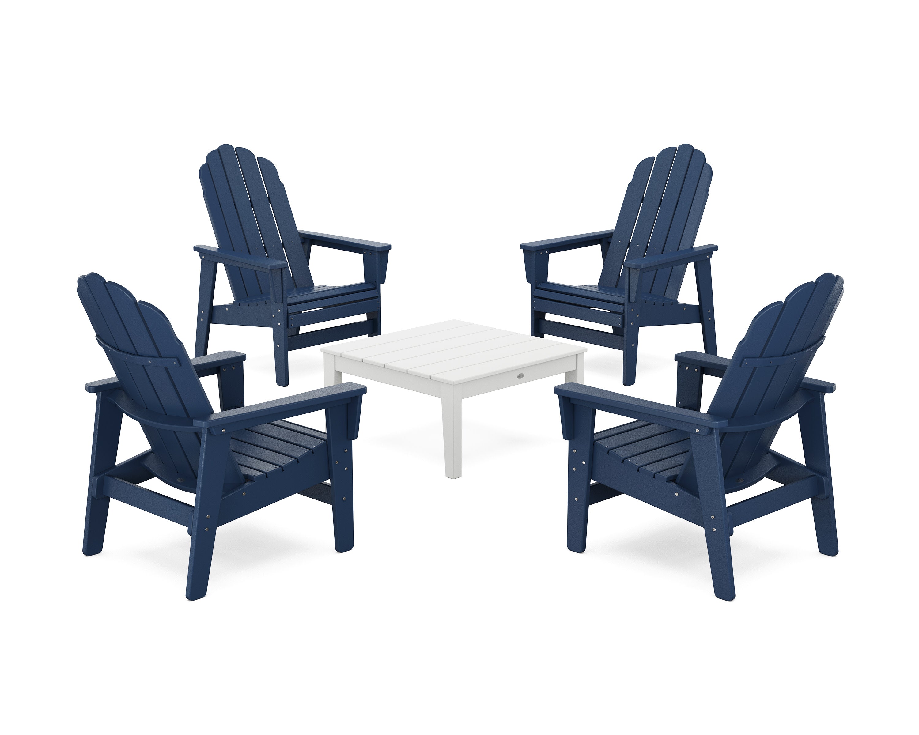 5-Piece Vineyard Grand Upright Adirondack Chair Conversation Group