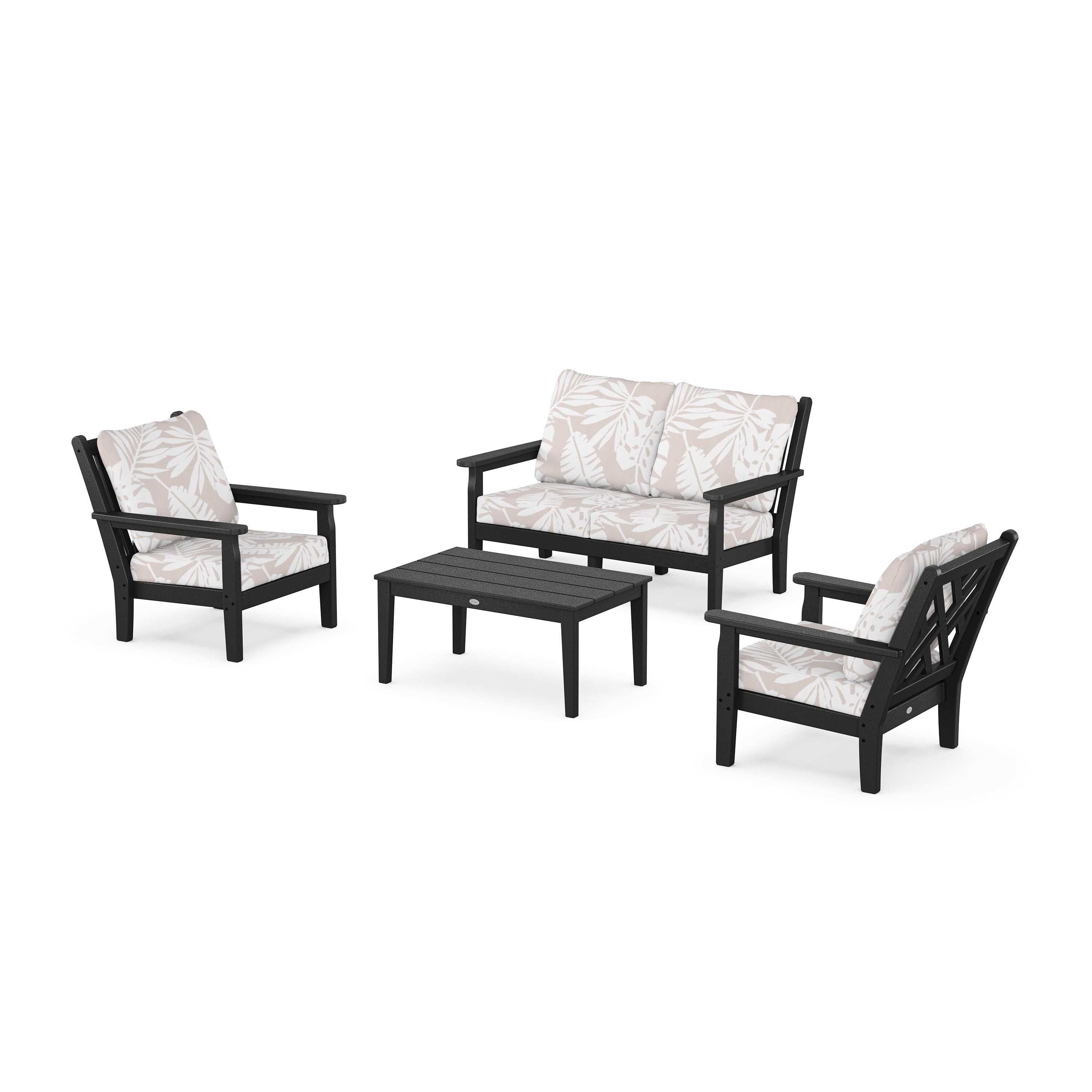 Chippendale 4-Piece Deep Seating Set with Loveseat