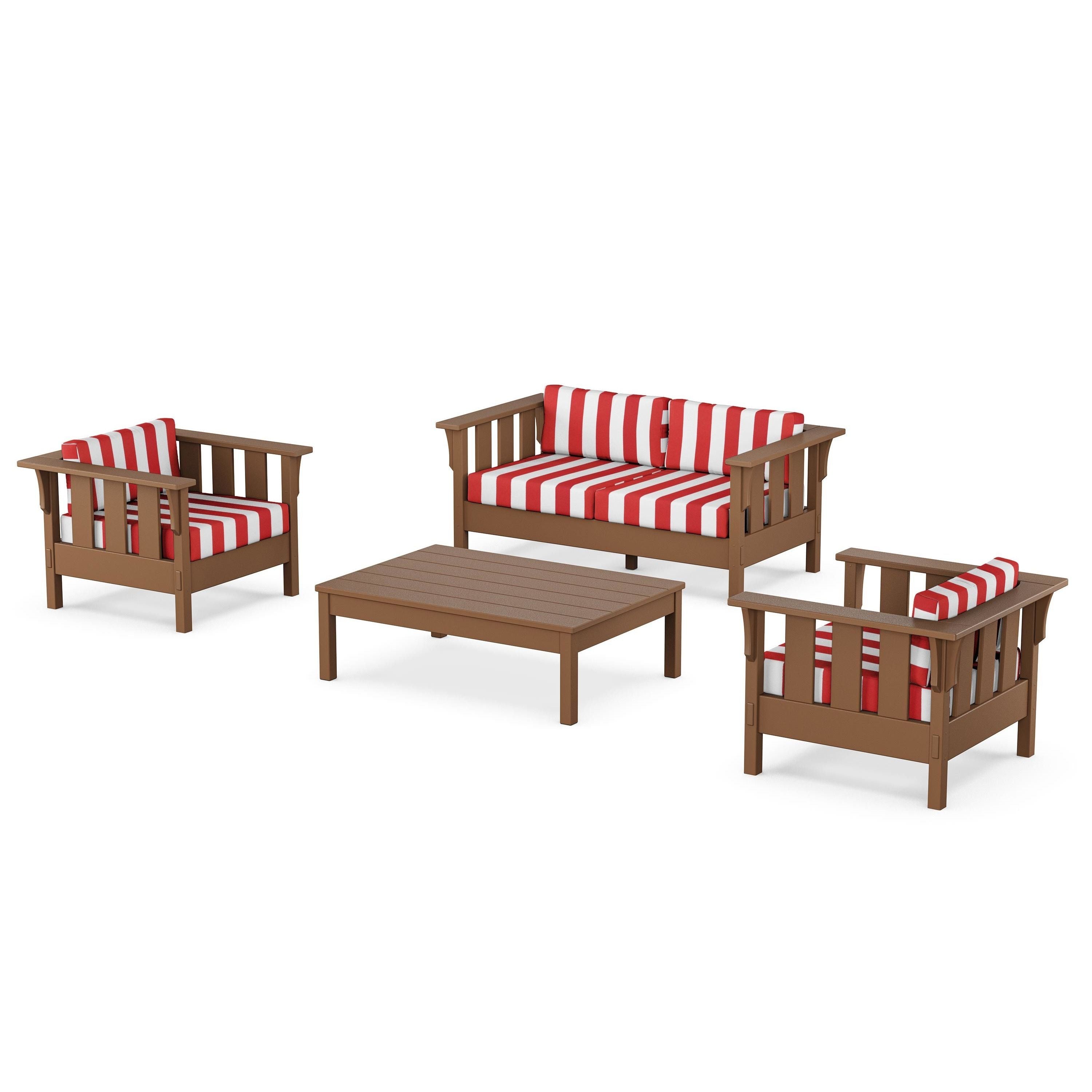 Acadia 4-Piece Deep Seating Set with Loveseat