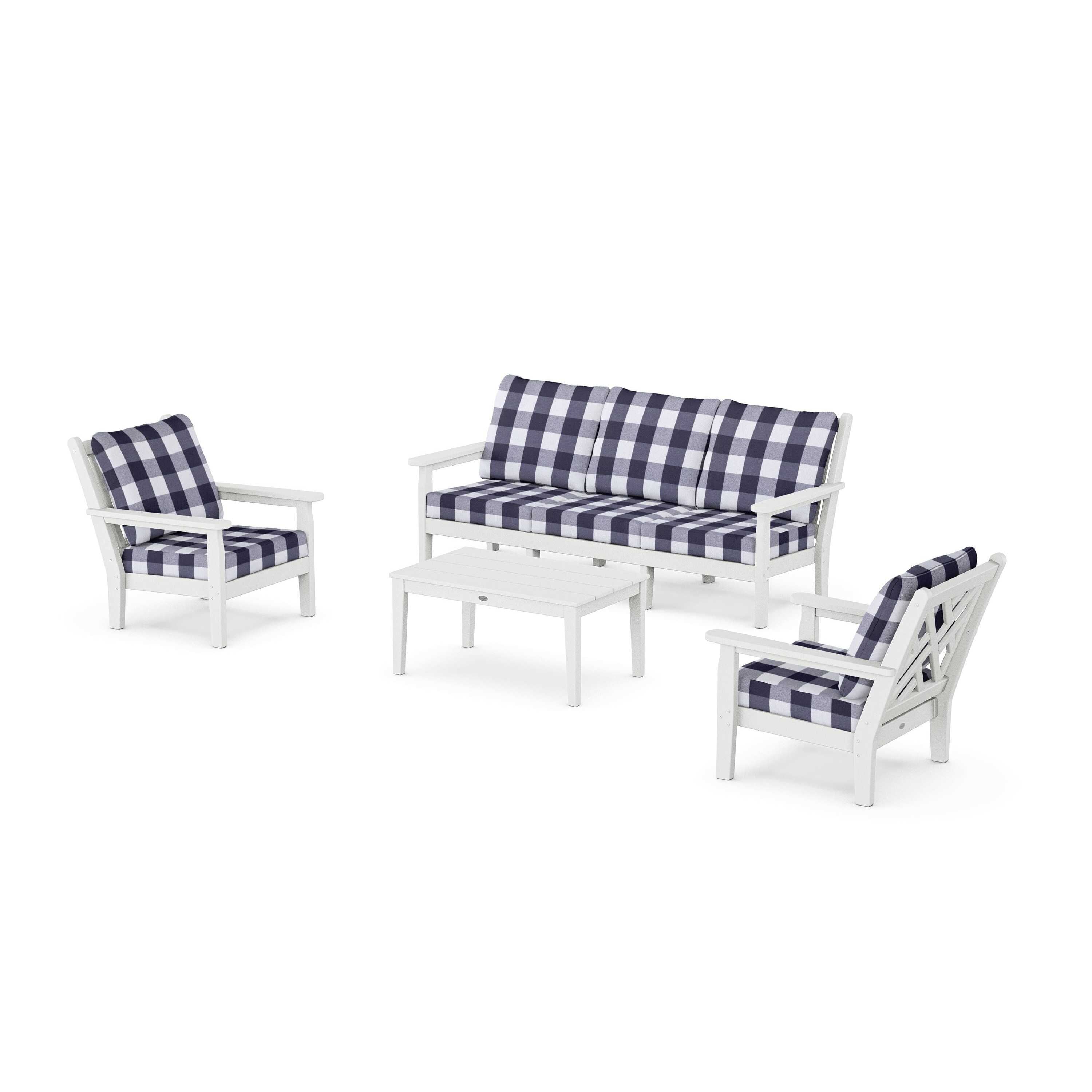 Chippendale 4-Piece Deep Seating Set with Sofa