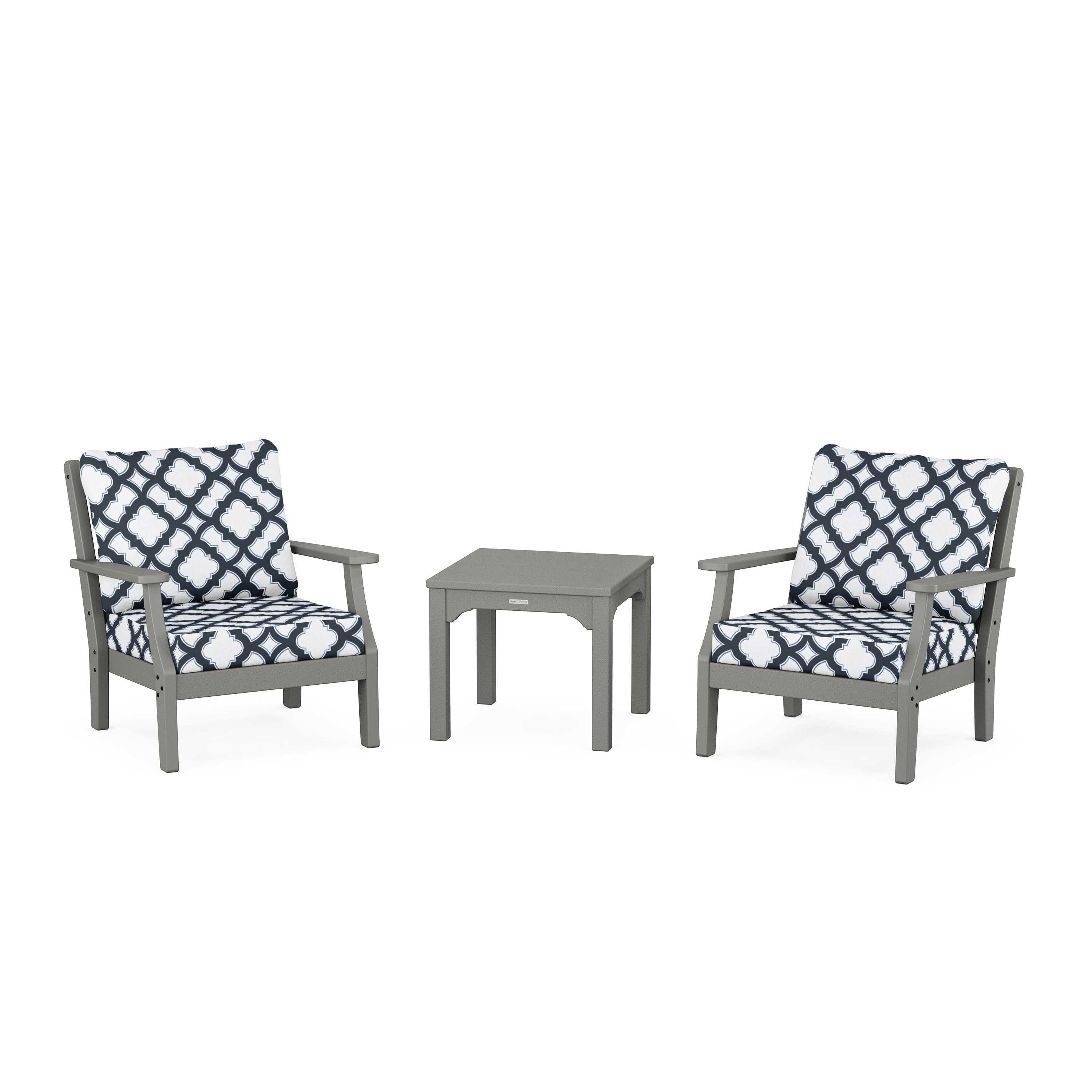 Chinoiserie 3-Piece Deep Seating Set