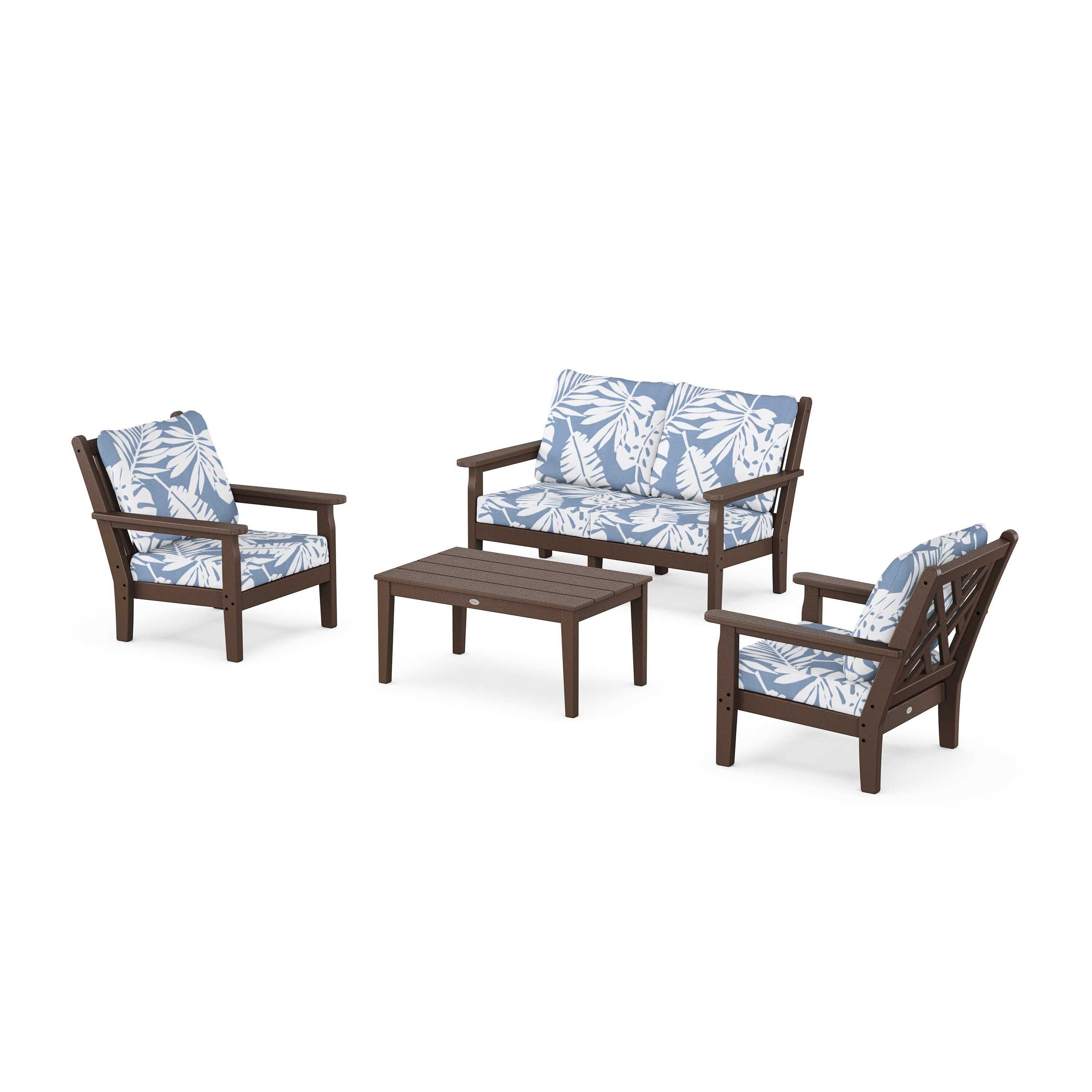 Chippendale 4-Piece Deep Seating Set with Loveseat
