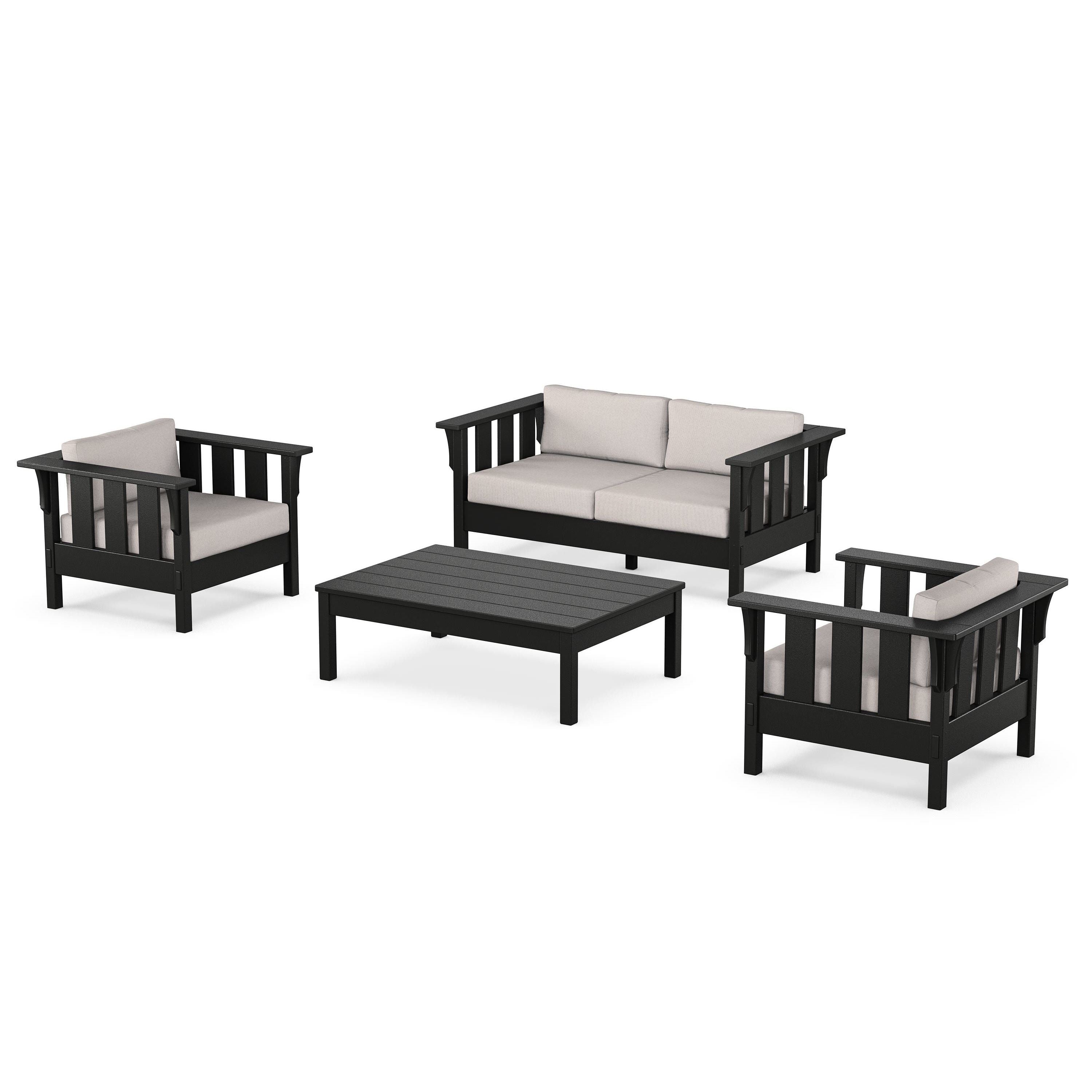 Acadia 4-Piece Deep Seating Set with Loveseat