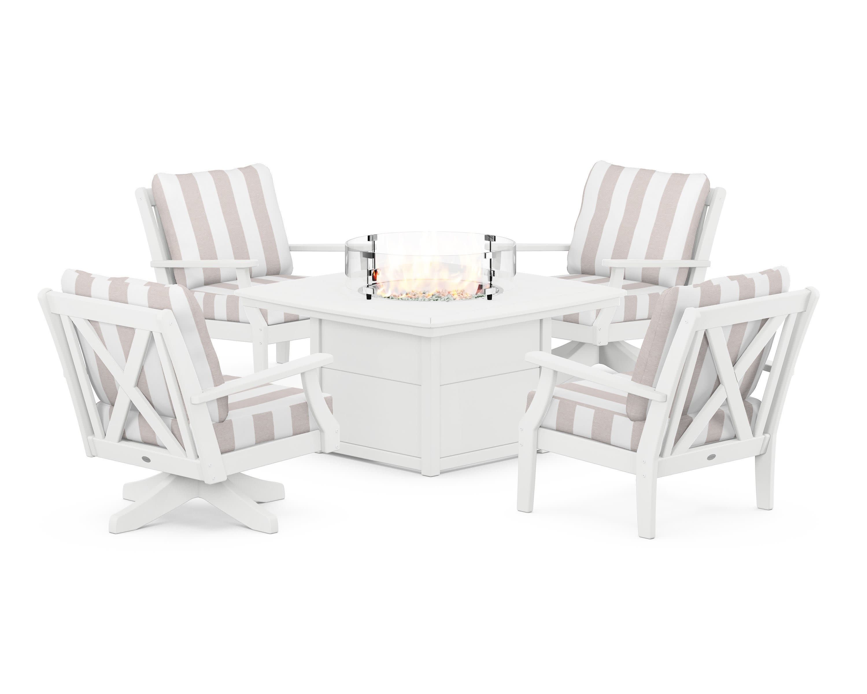 Braxton 5-Piece Deep Seating Set with Fire Table