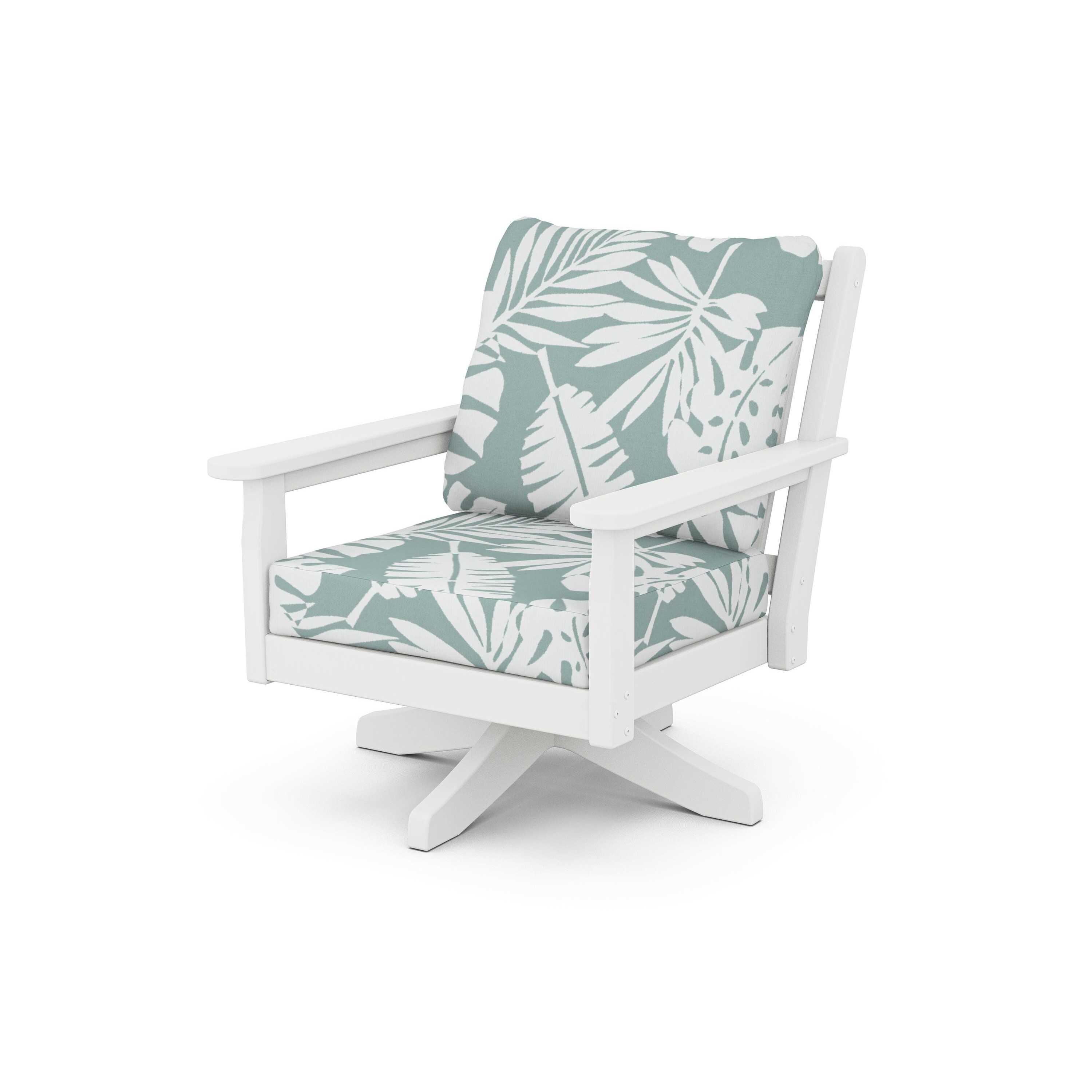 Chippendale Deep Seating Swivel Chair