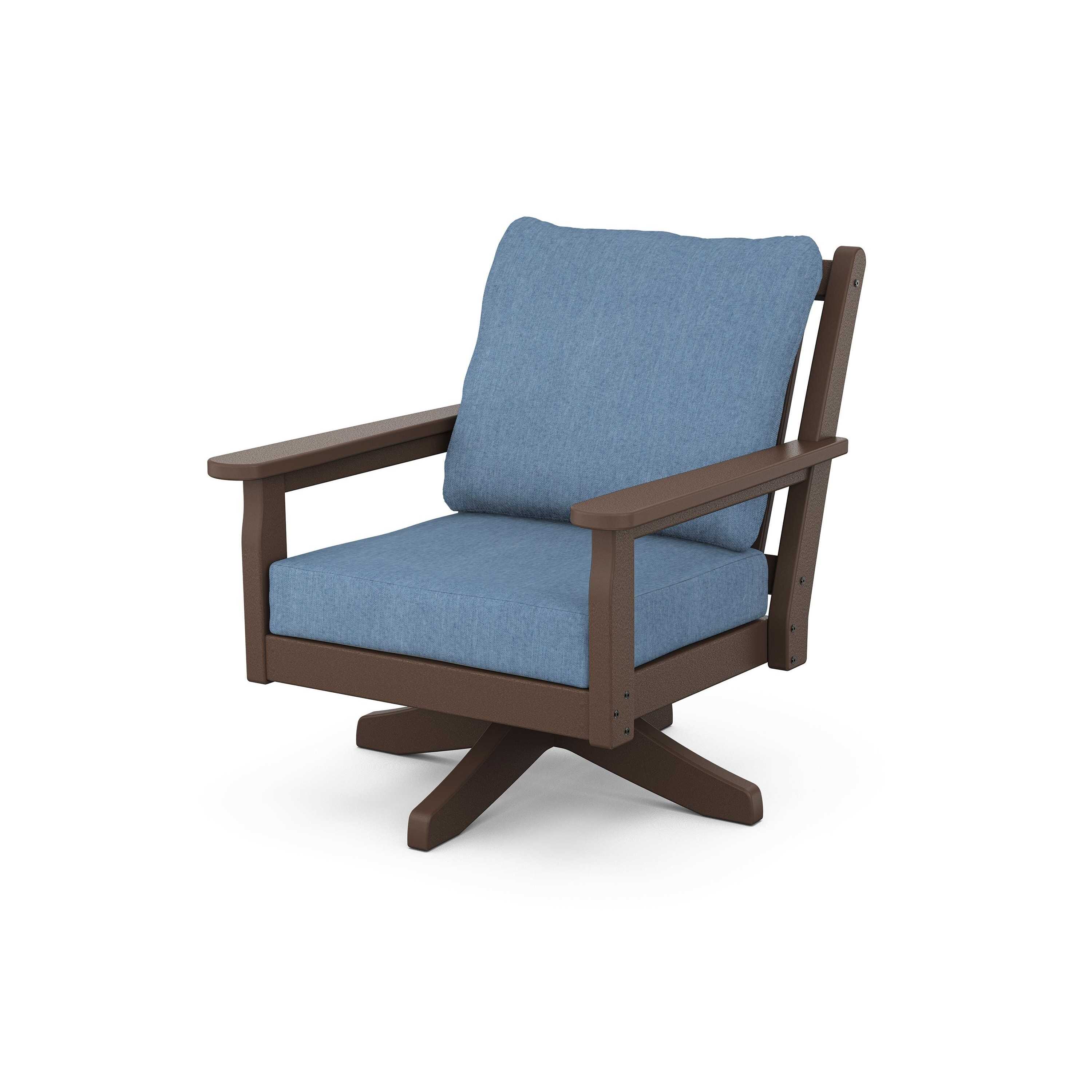 Chippendale Deep Seating Swivel Chair