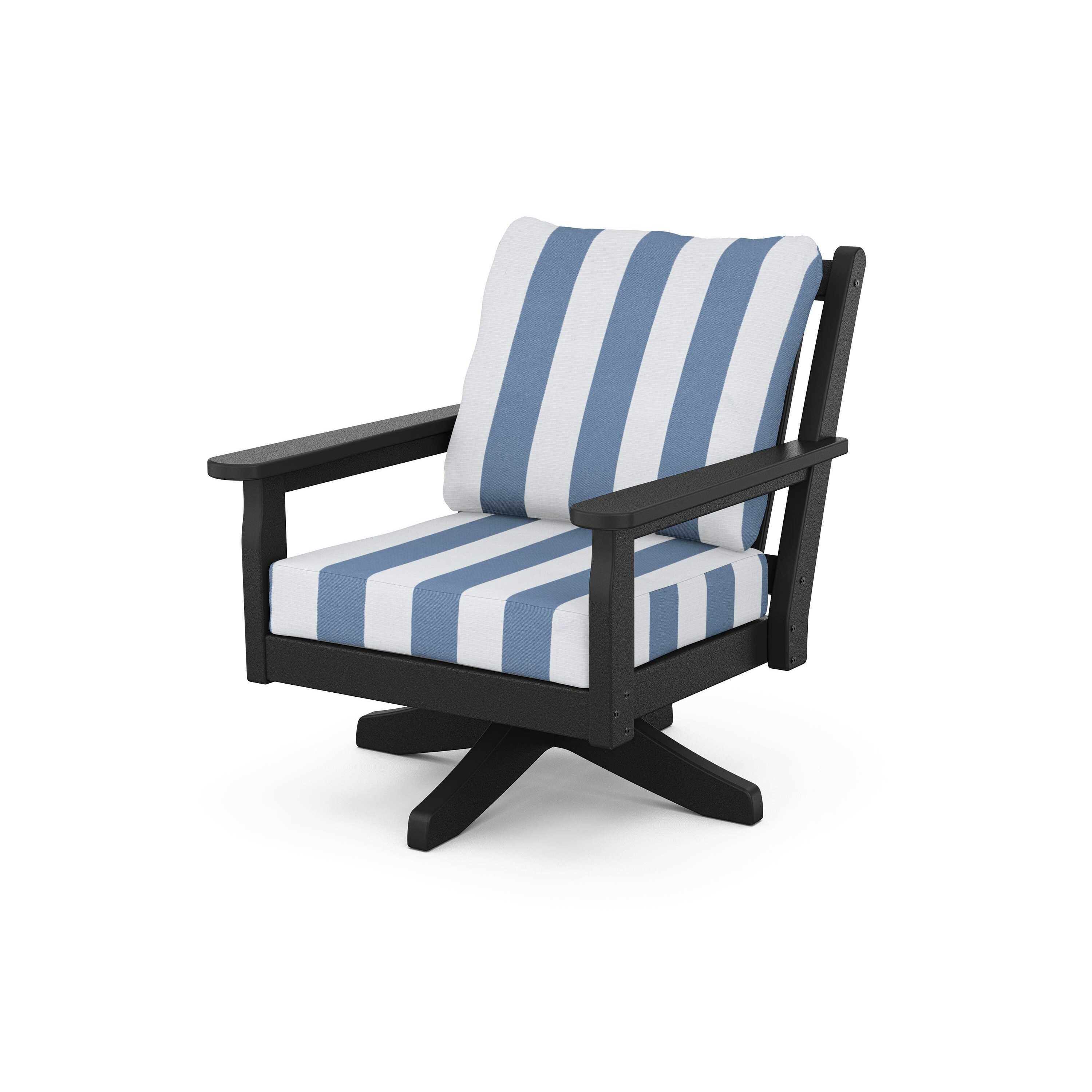 Chippendale Deep Seating Swivel Chair