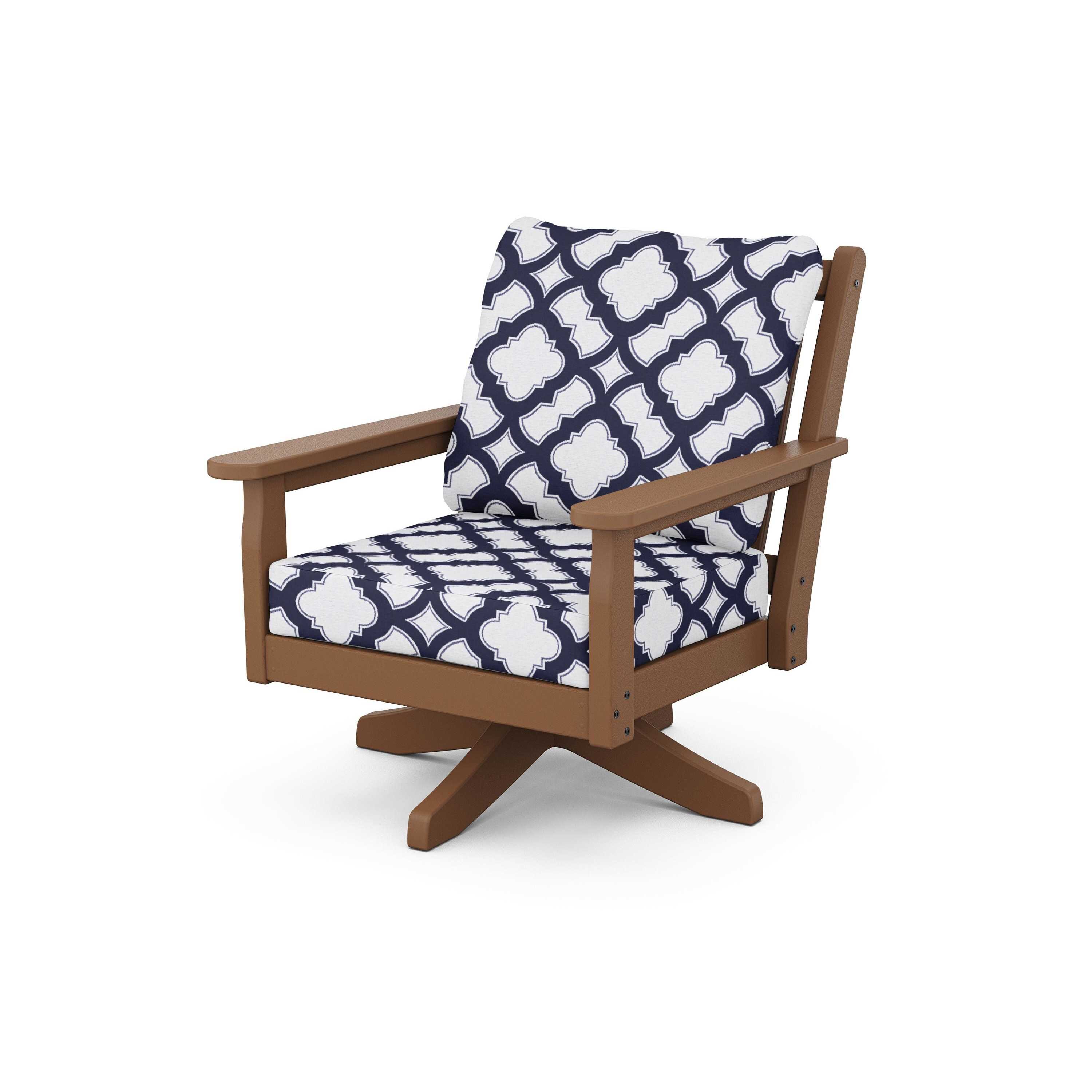 Chippendale Deep Seating Swivel Chair