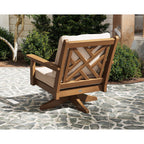 Chippendale Deep Seating Swivel Chair