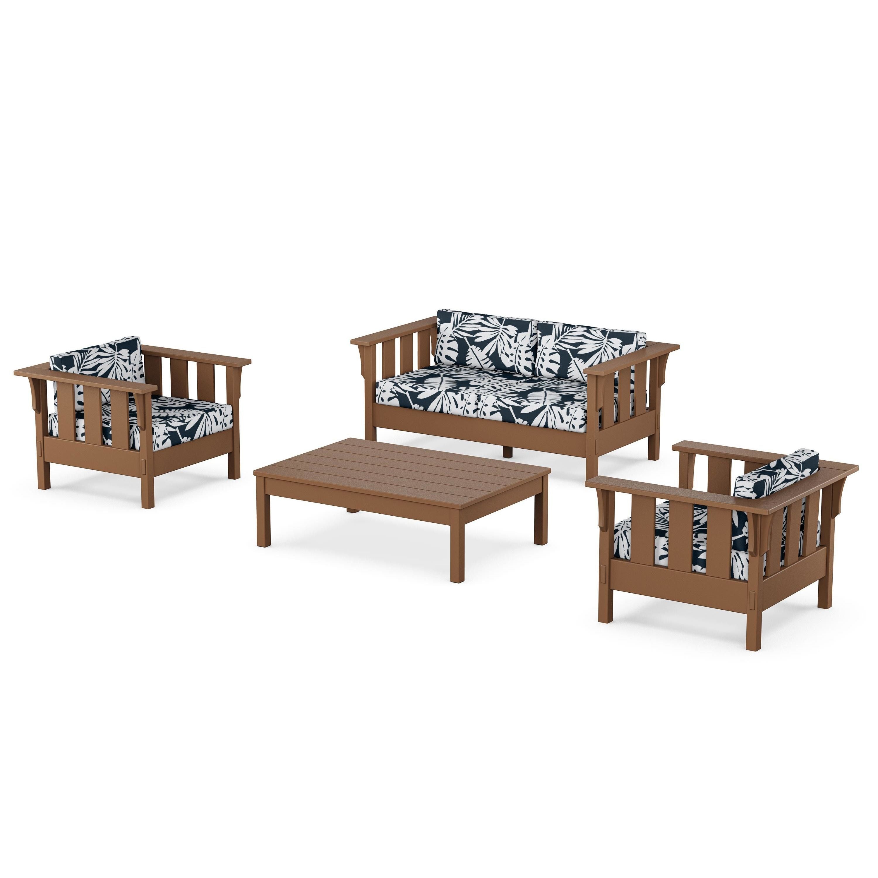Acadia 4-Piece Deep Seating Set with Loveseat