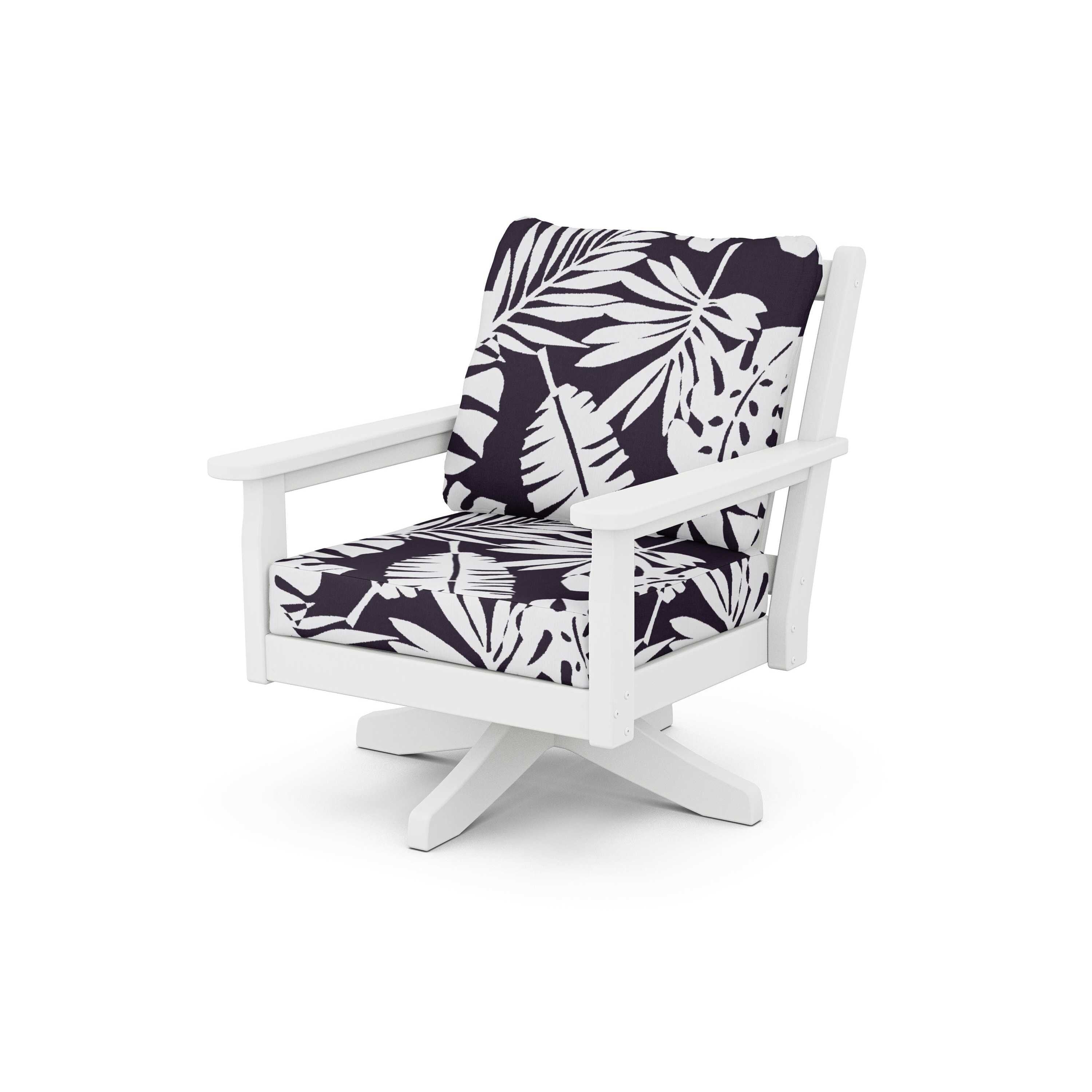 Chippendale Deep Seating Swivel Chair