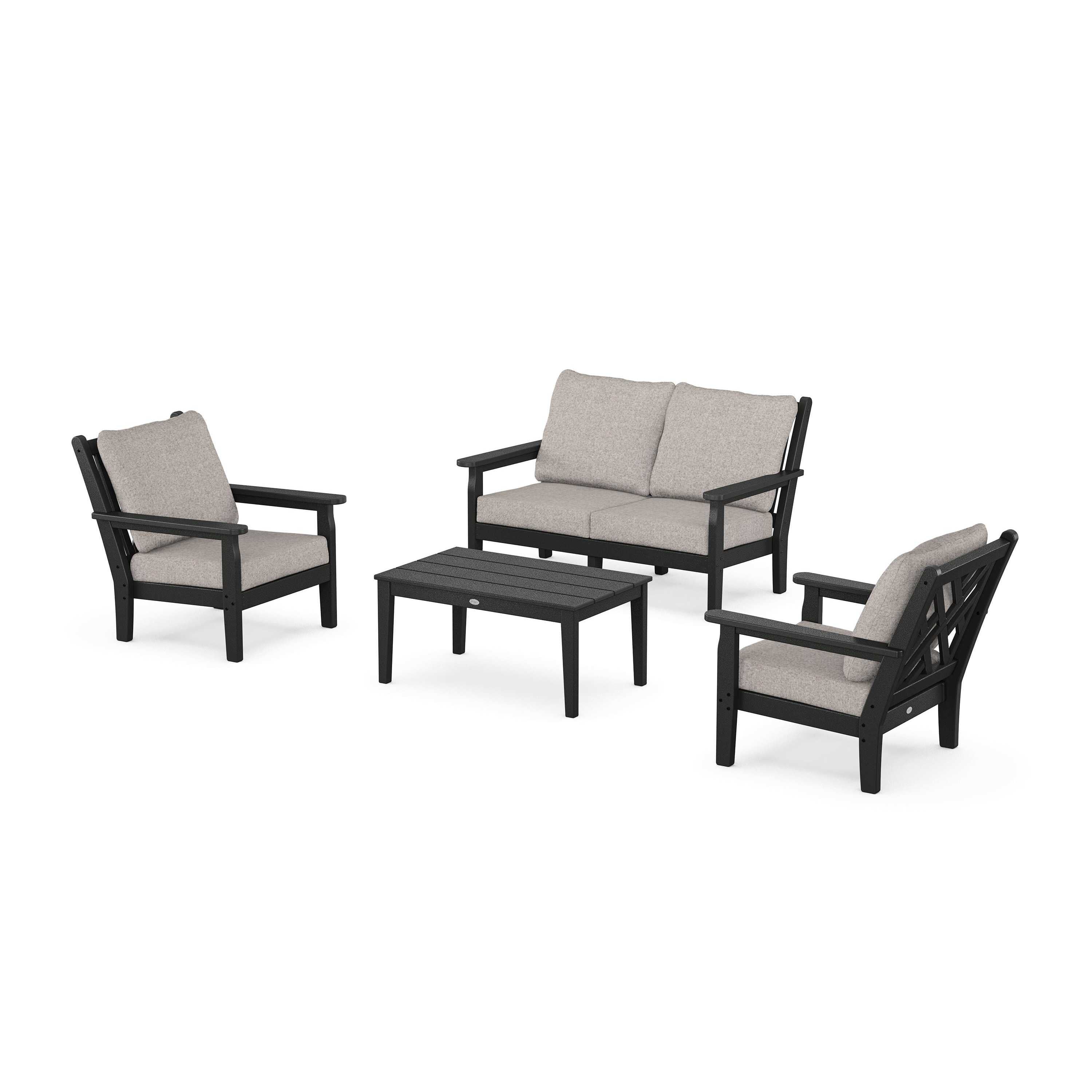 Chippendale 4-Piece Deep Seating Set with Loveseat