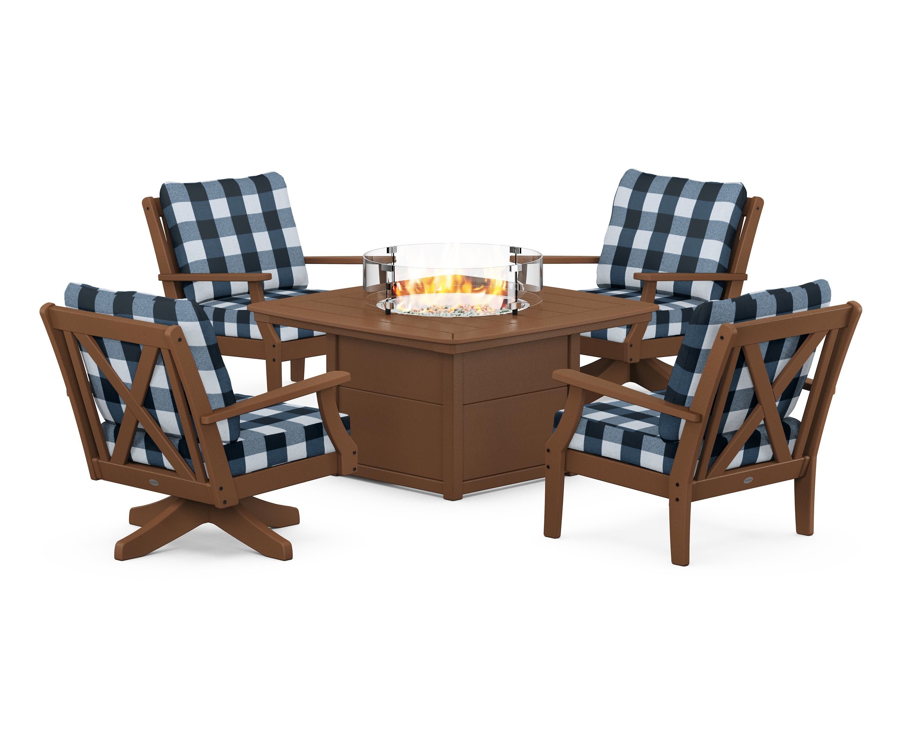 Braxton 5-Piece Deep Seating Set with Fire Table