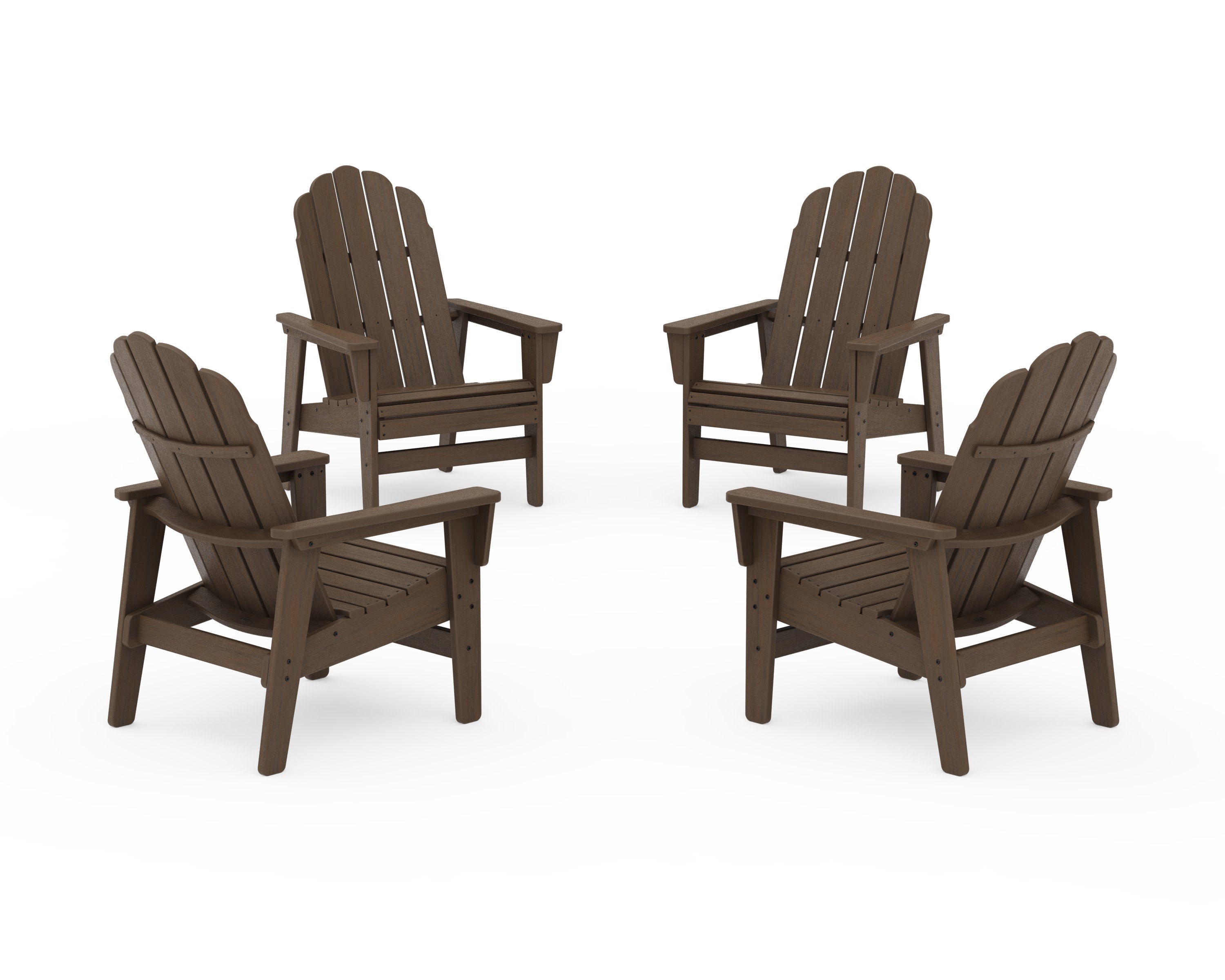 4-Piece Vineyard Grand Upright Adirondack Chair Conversation Set