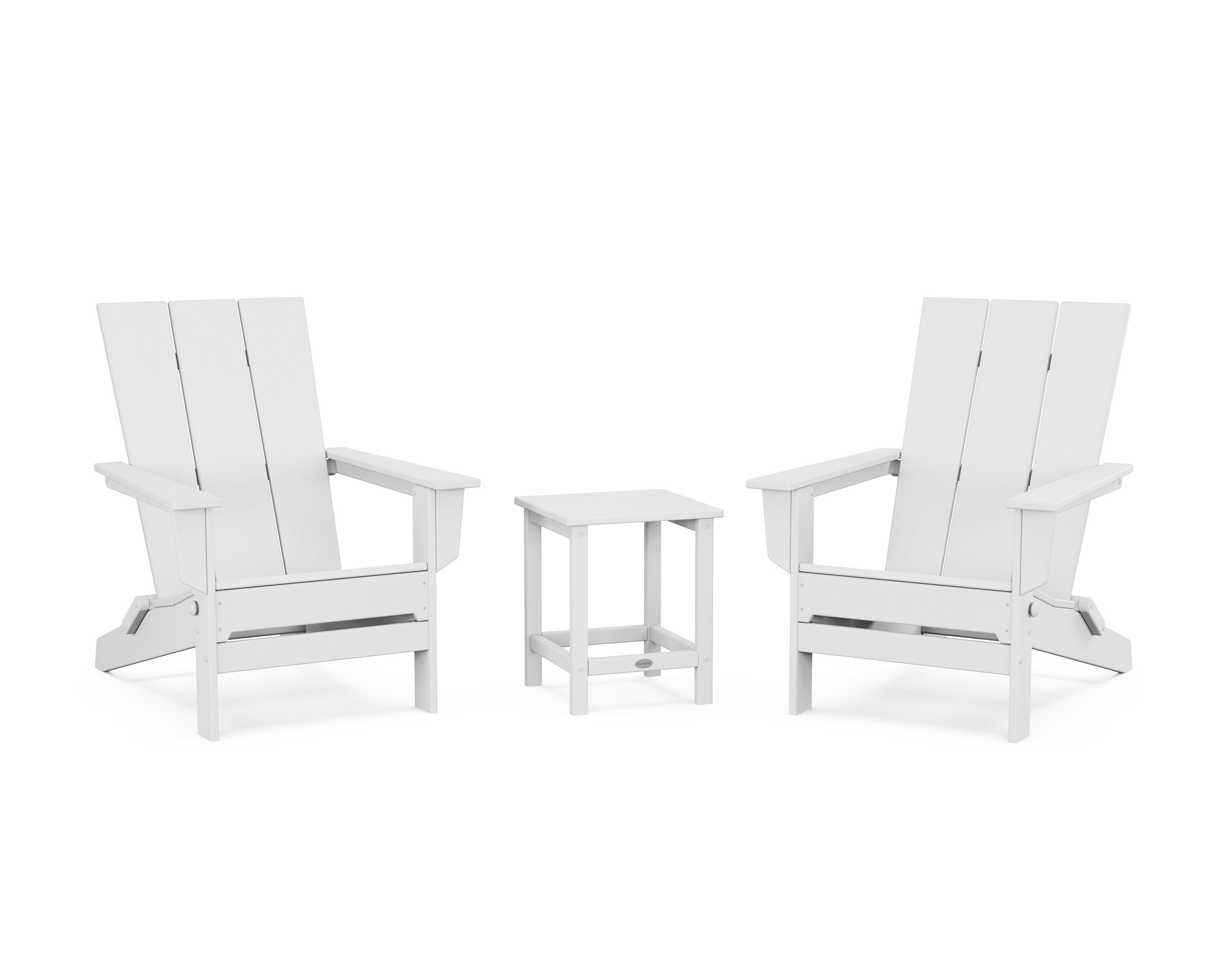 3-Piece Modern Studio Folding Adirondack Set