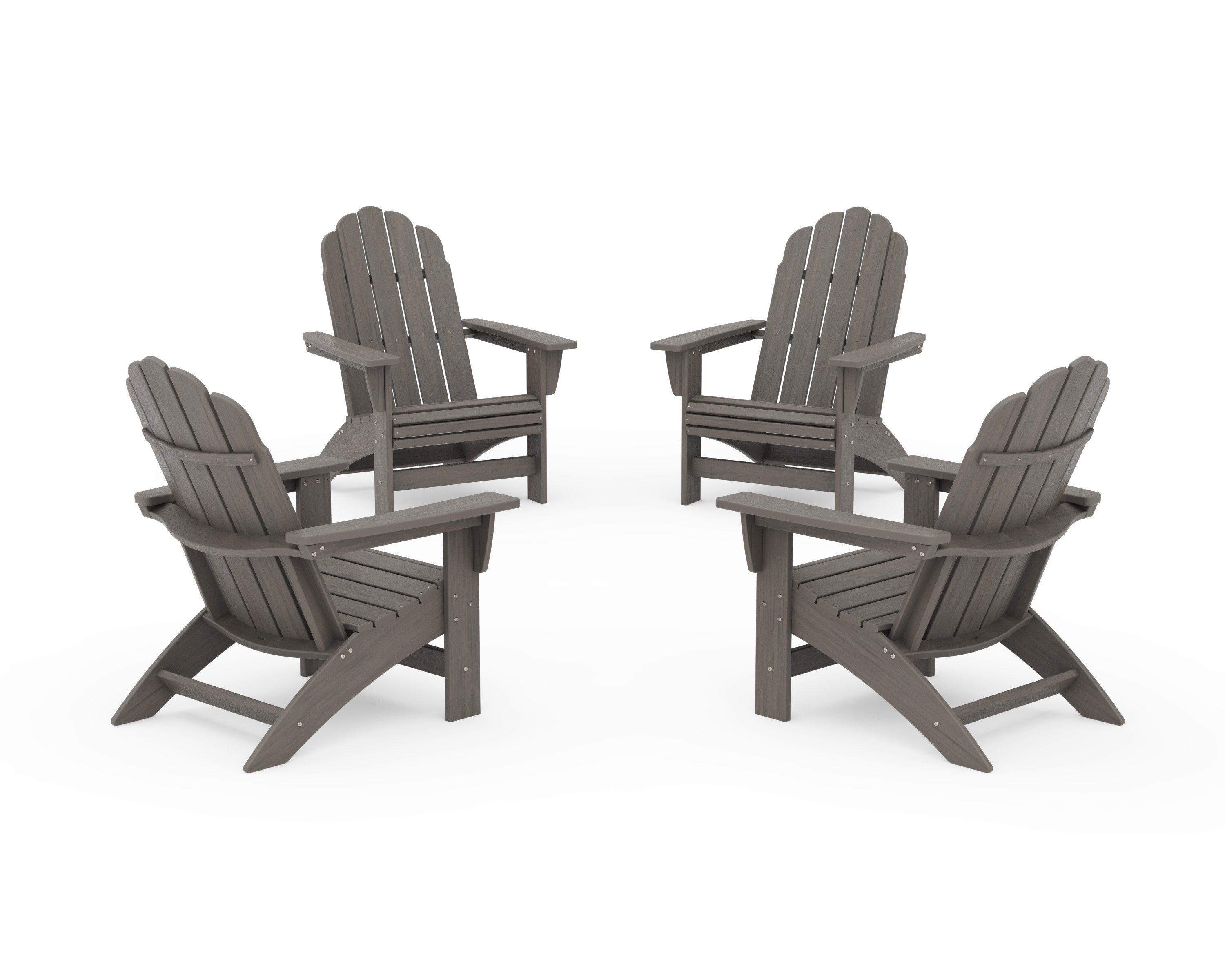 4-Piece Vineyard Grand Adirondack Chair Conversation Set
