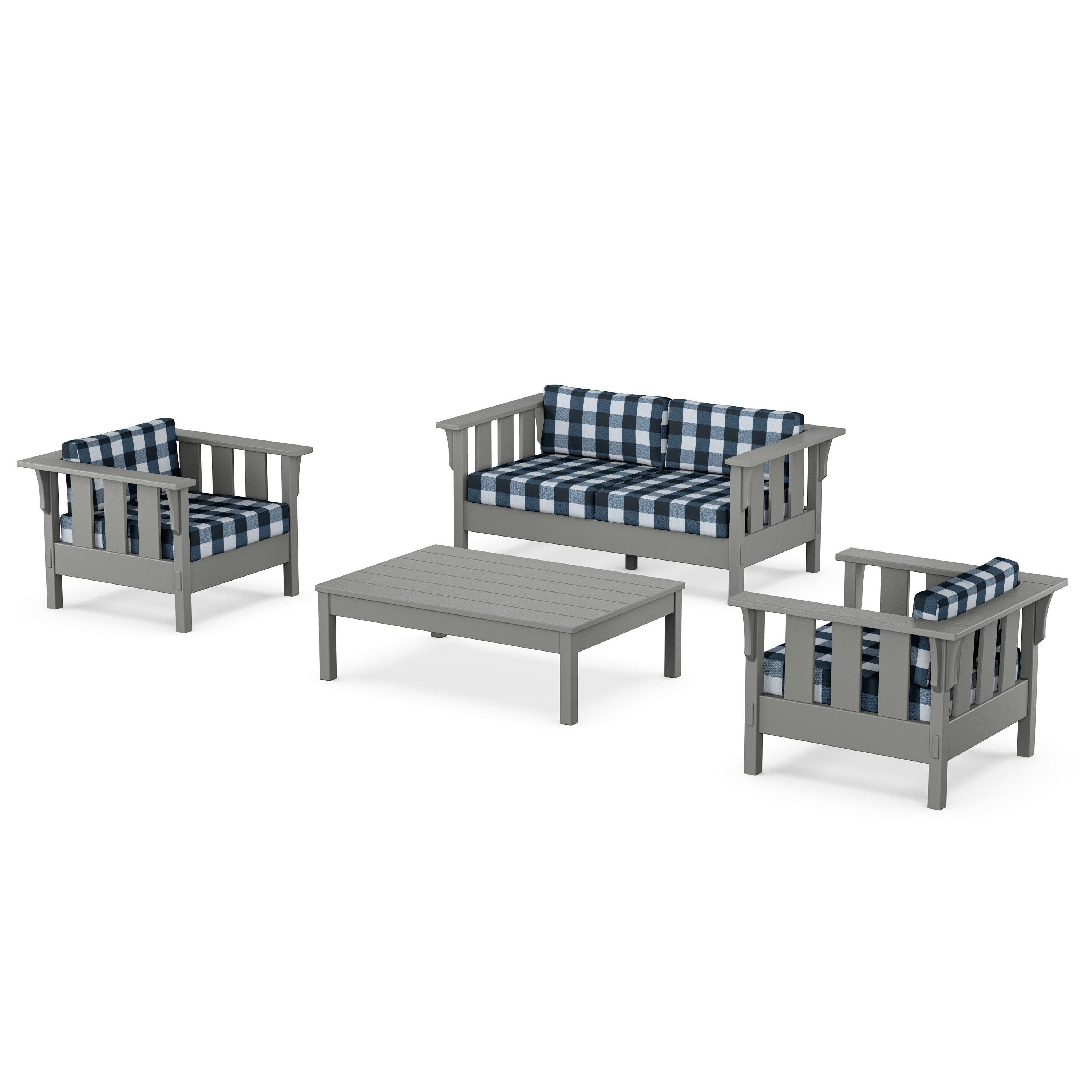 Acadia 4-Piece Deep Seating Set with Loveseat