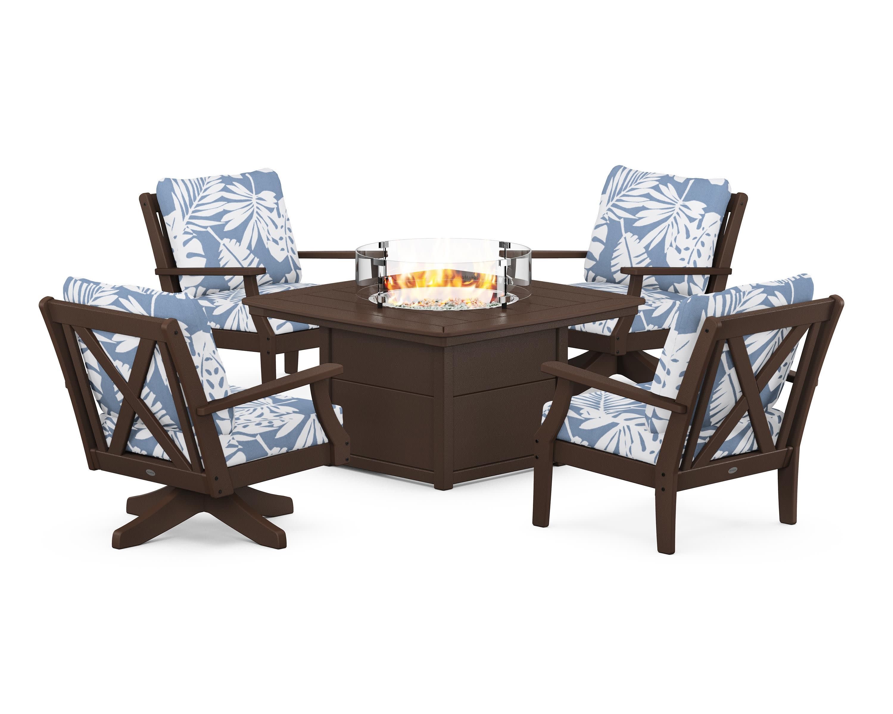 Braxton 5-Piece Deep Seating Set with Fire Table