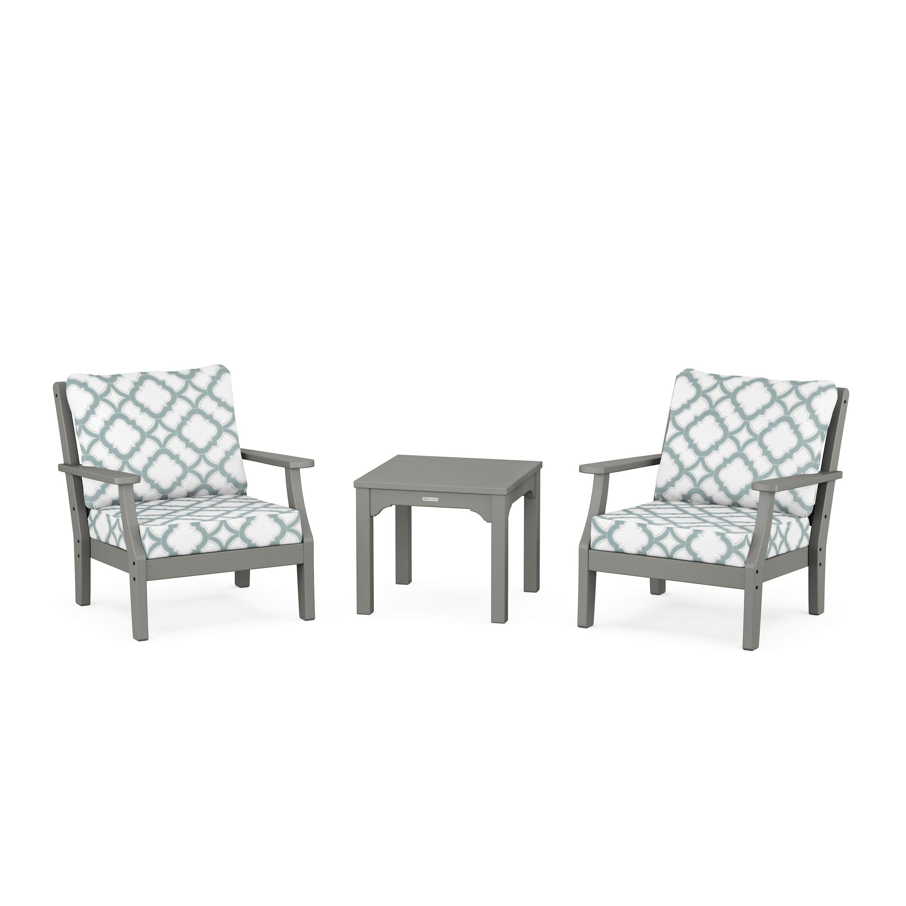 Chinoiserie 3-Piece Deep Seating Set