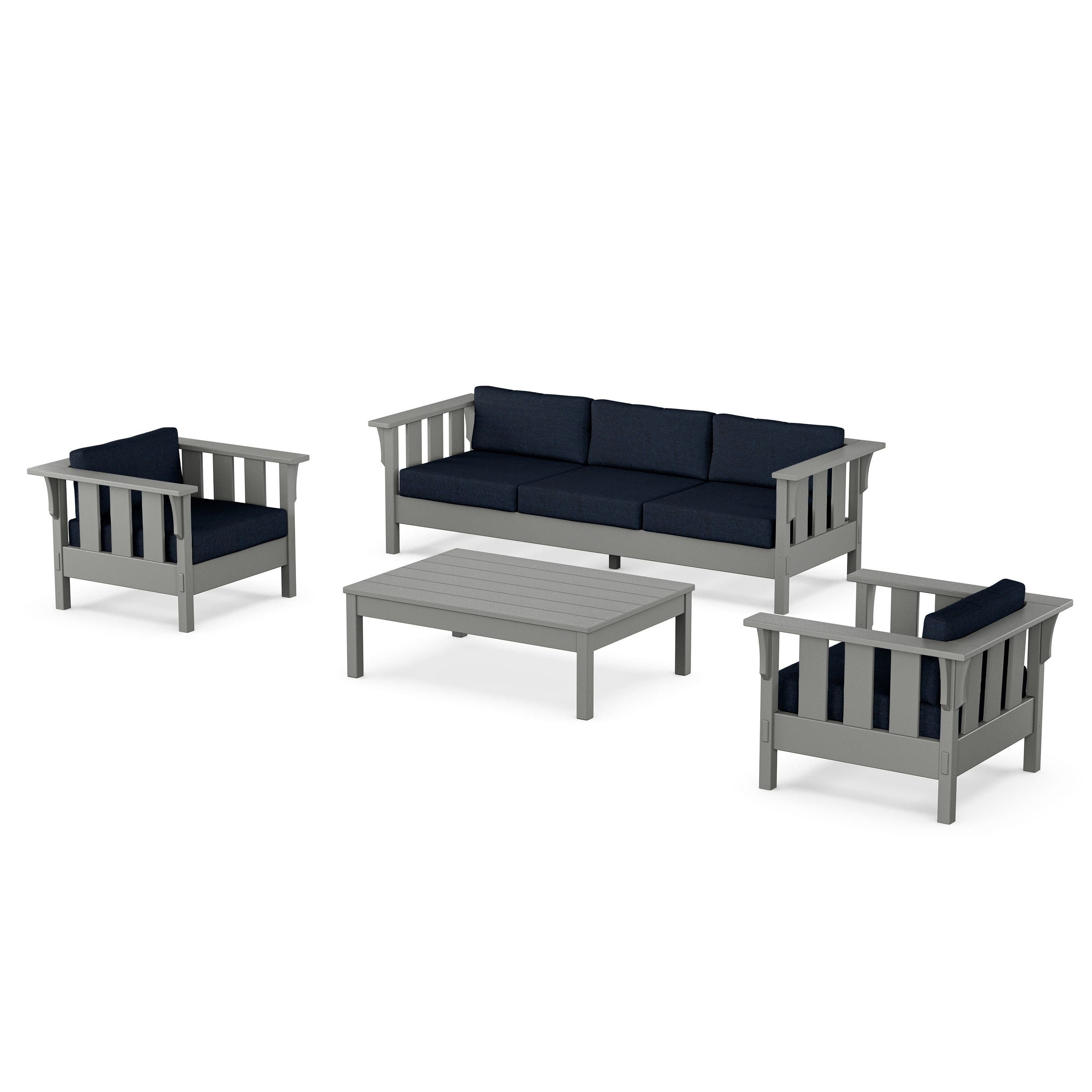 Acadia 4-Piece Deep Seating Set with Sofa