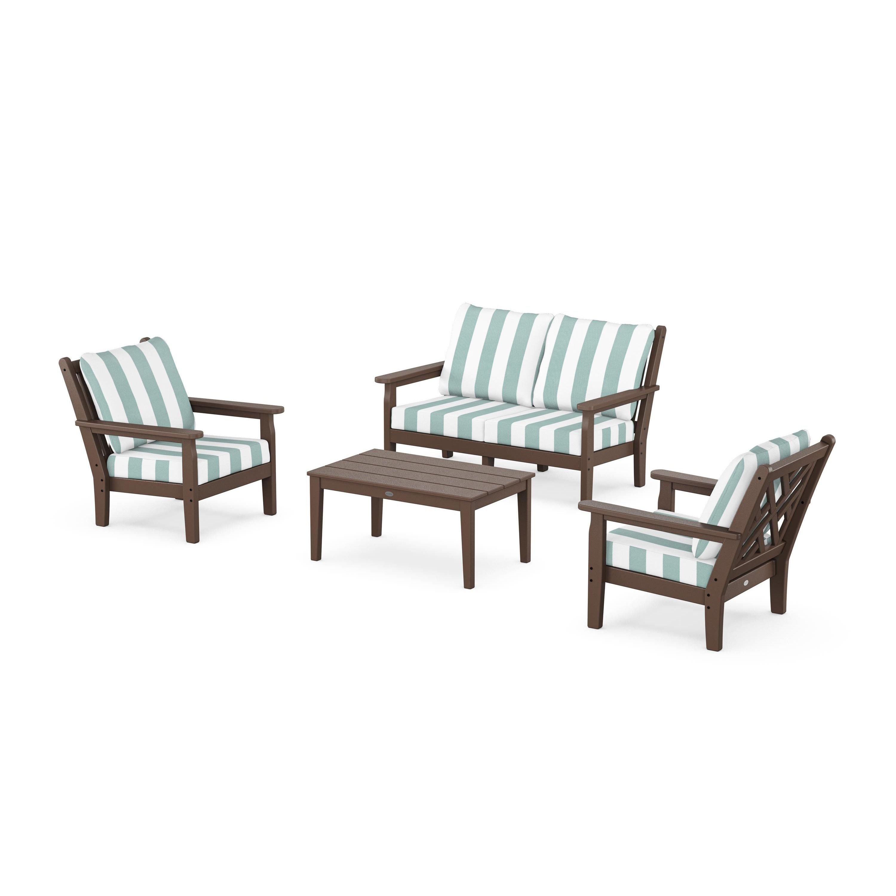 Chippendale 4-Piece Deep Seating Set with Loveseat
