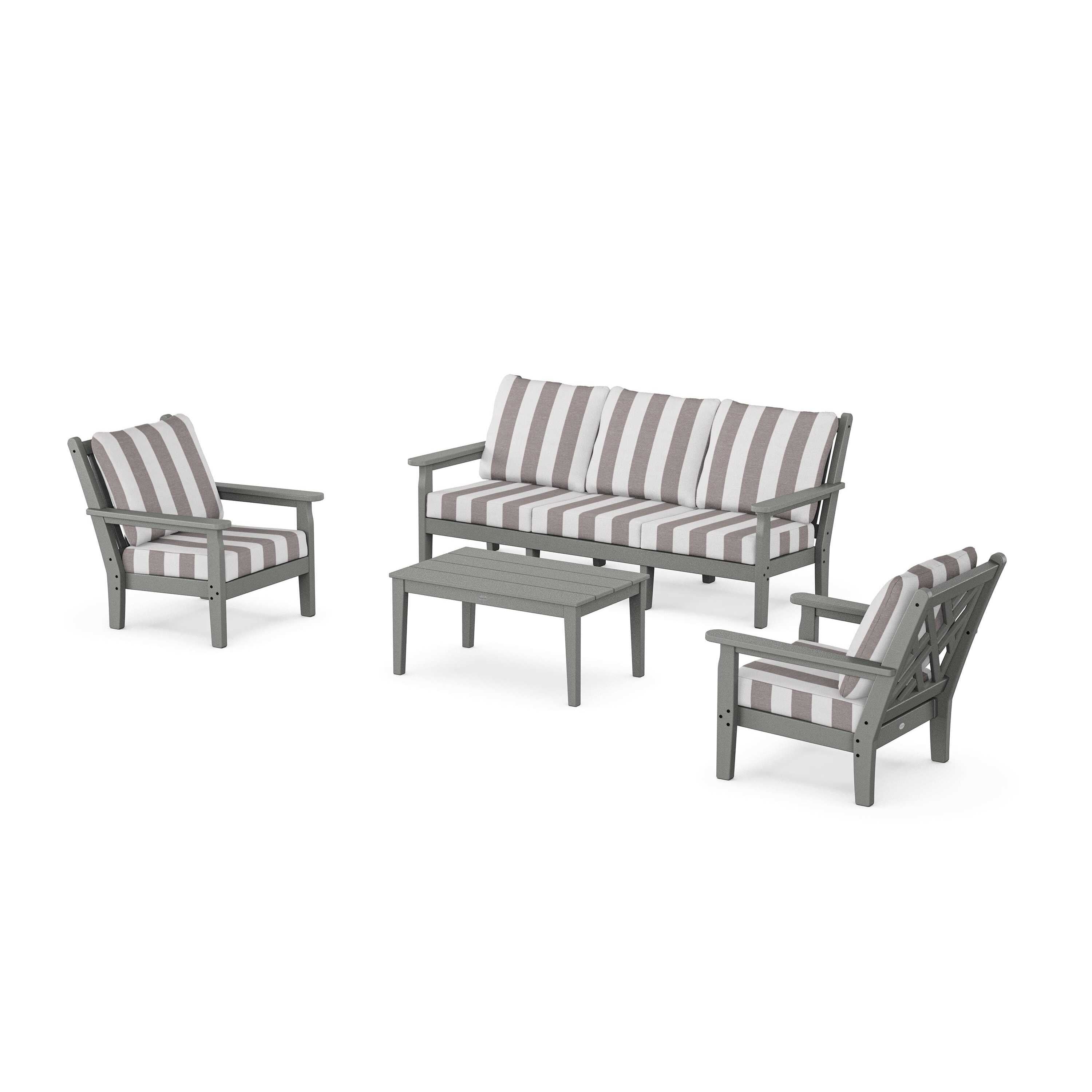Chippendale 4-Piece Deep Seating Set with Sofa