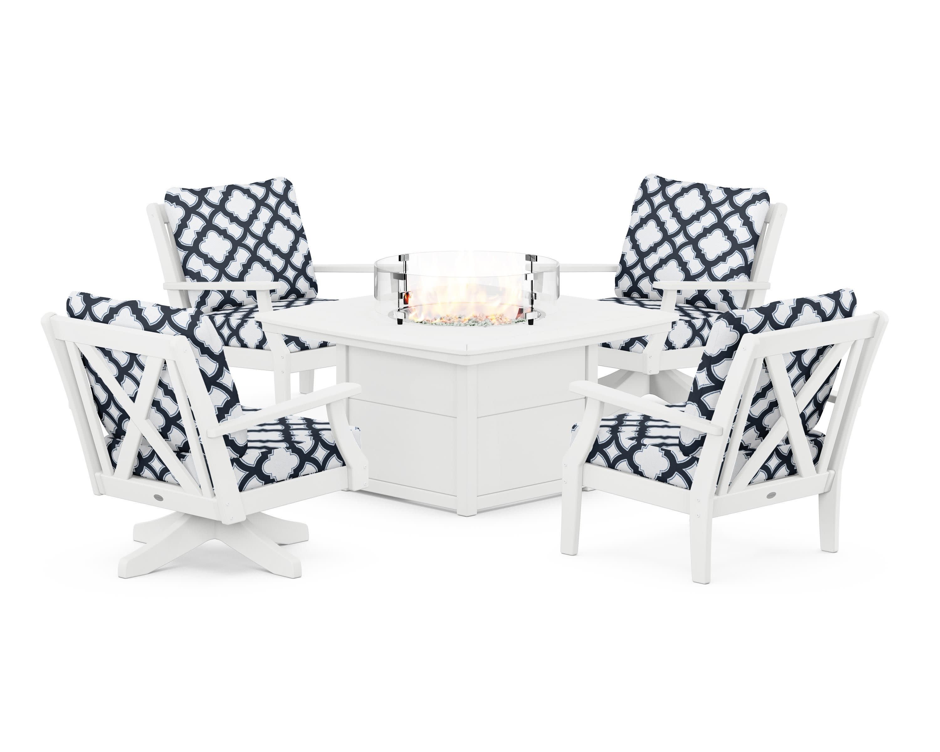 Braxton 5-Piece Deep Seating Set with Fire Table