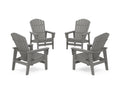 4-Piece Nautical Grand Upright Adirondack Chair Conversation Set