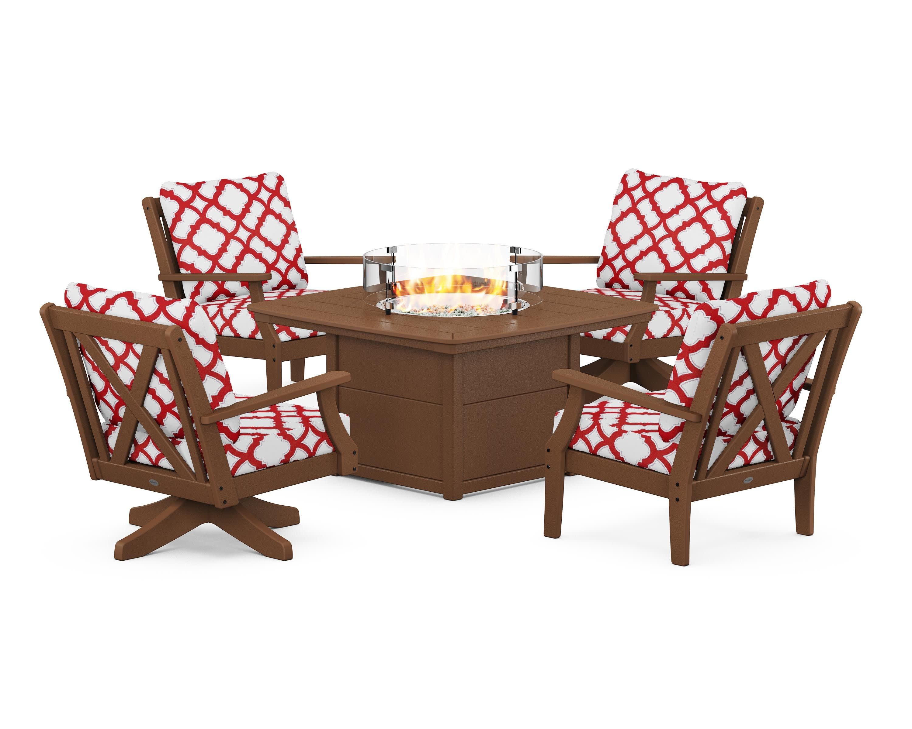 Braxton 5-Piece Deep Seating Set with Fire Table