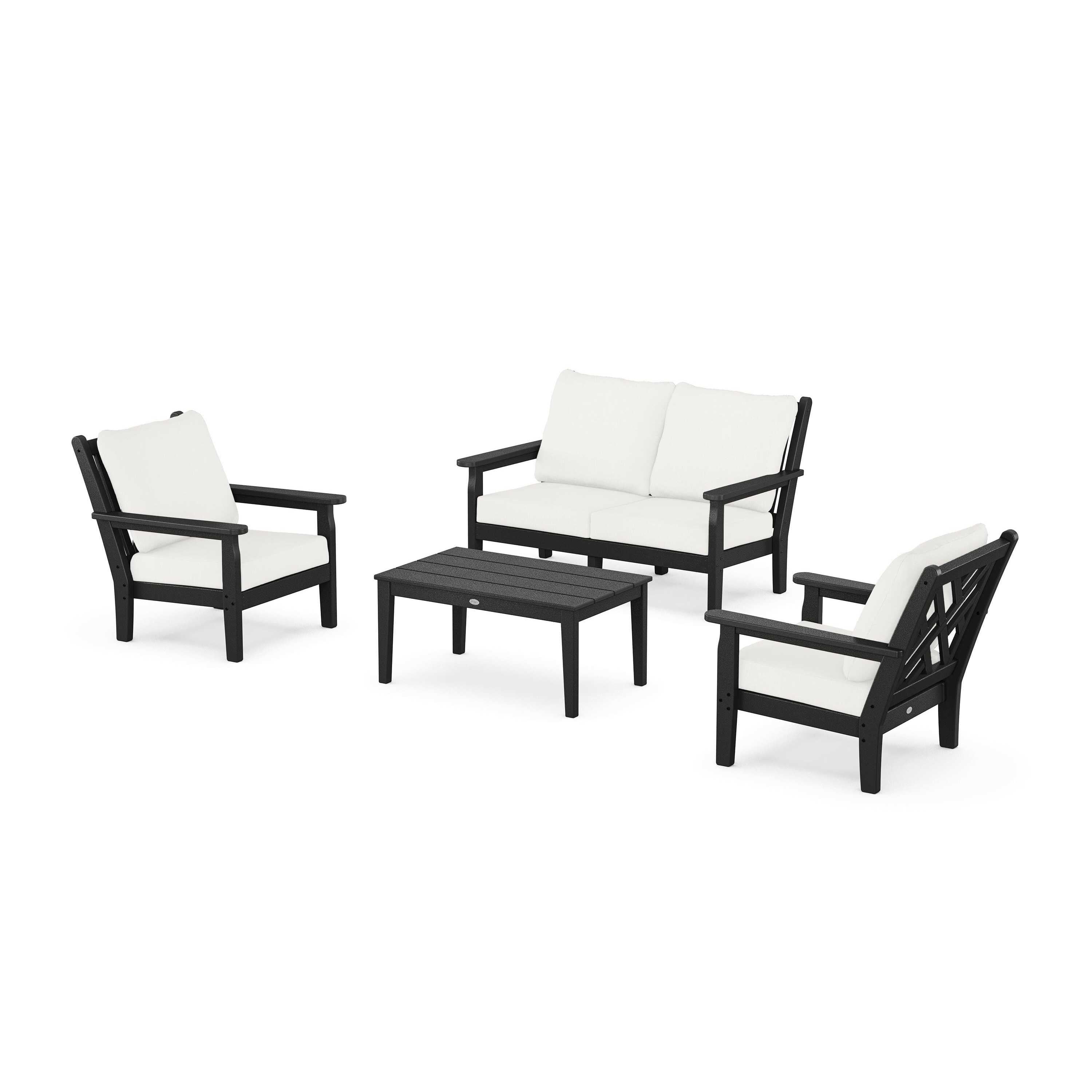 Chippendale 4-Piece Deep Seating Set with Loveseat