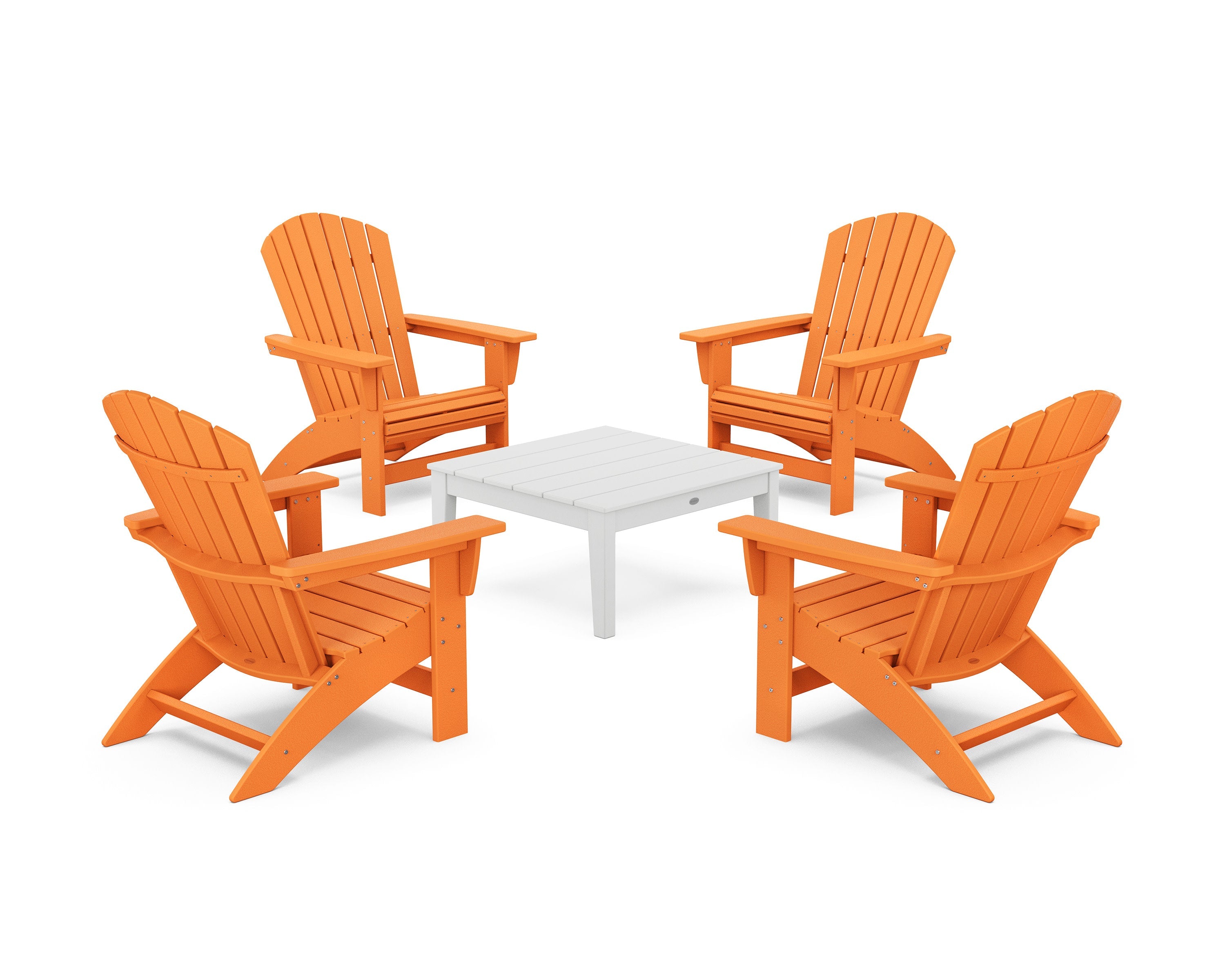 5-Piece Nautical Grand Adirondack Chair Conversation Group