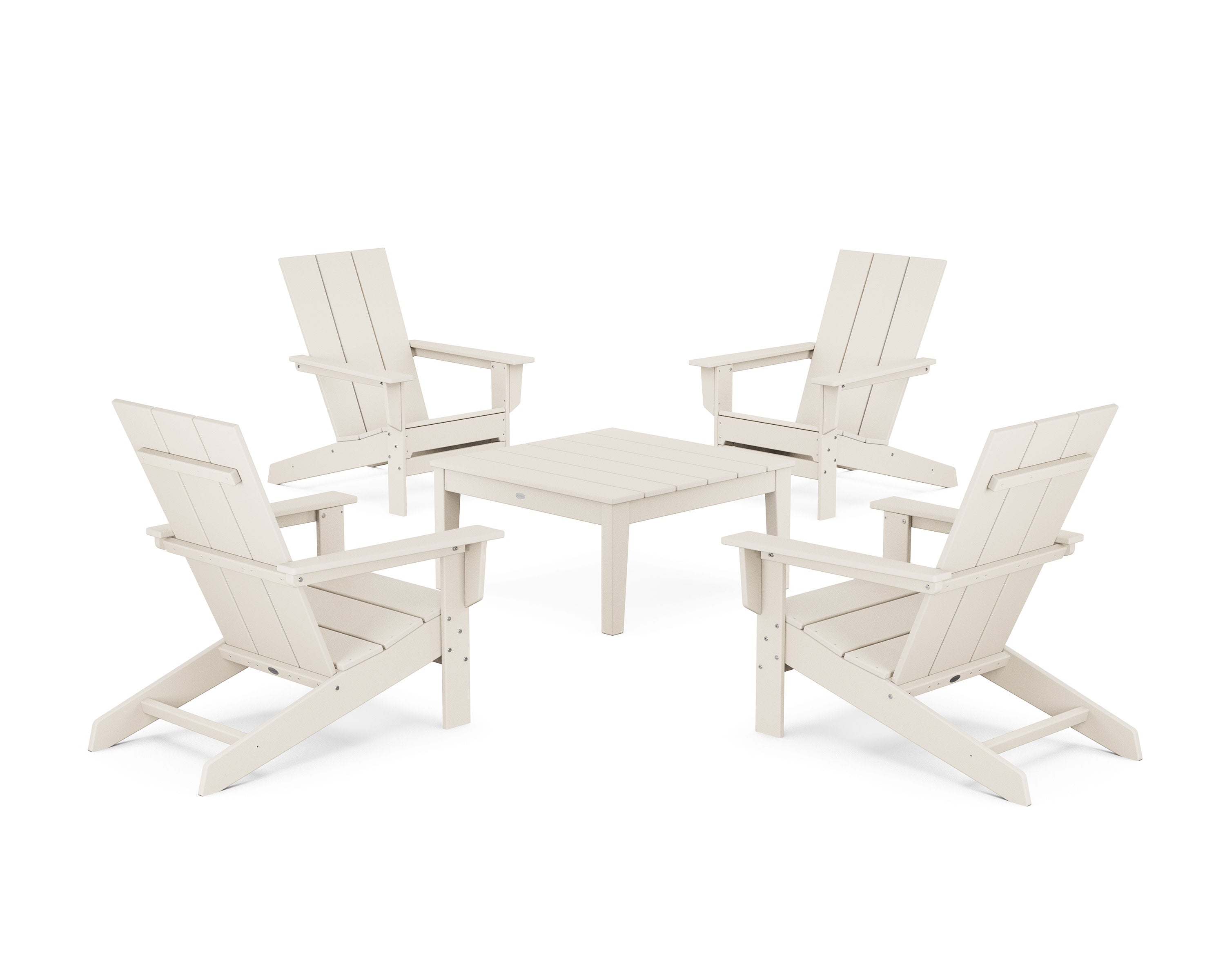 5-Piece Modern Studio Adirondack Chair Conversation Group
