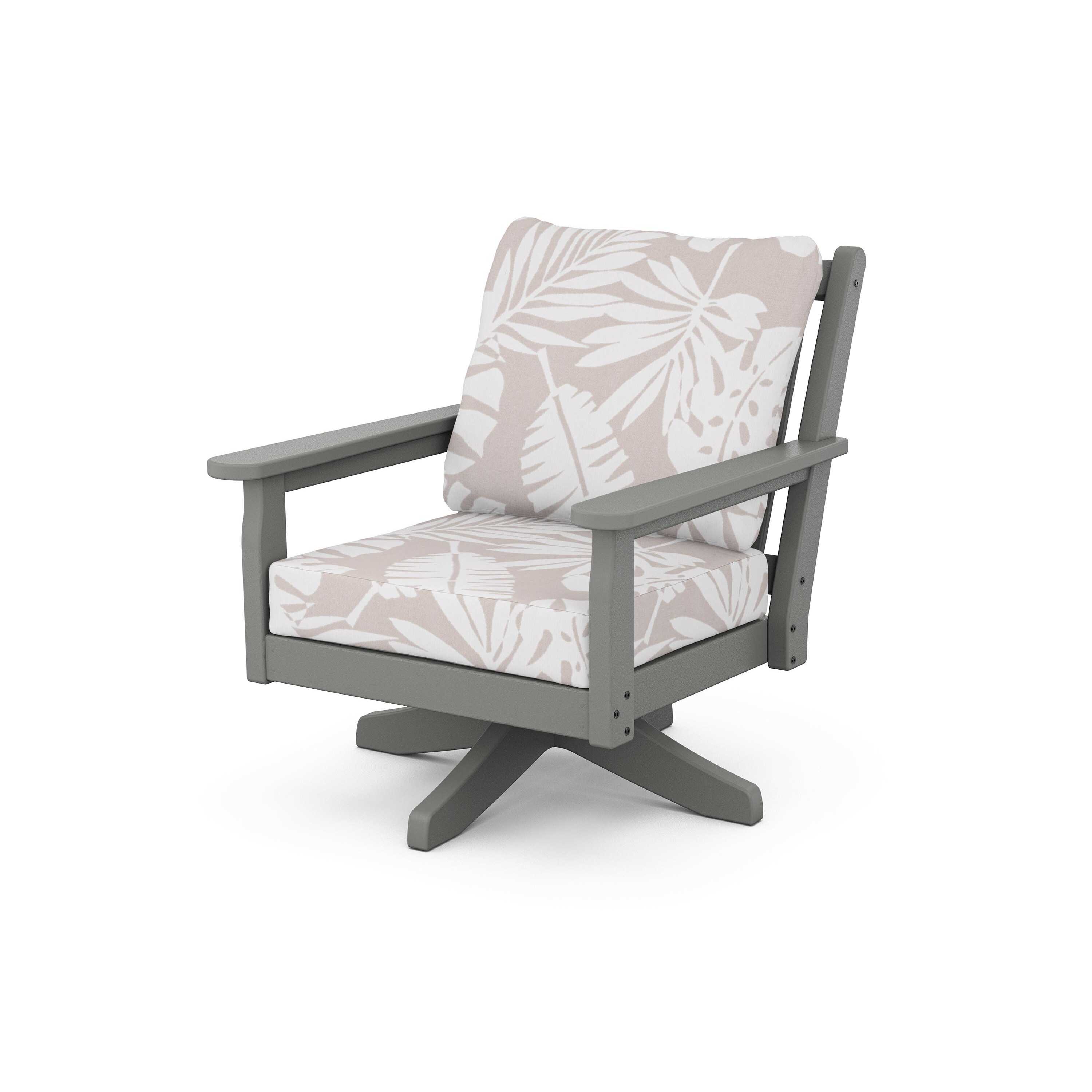 Chippendale Deep Seating Swivel Chair