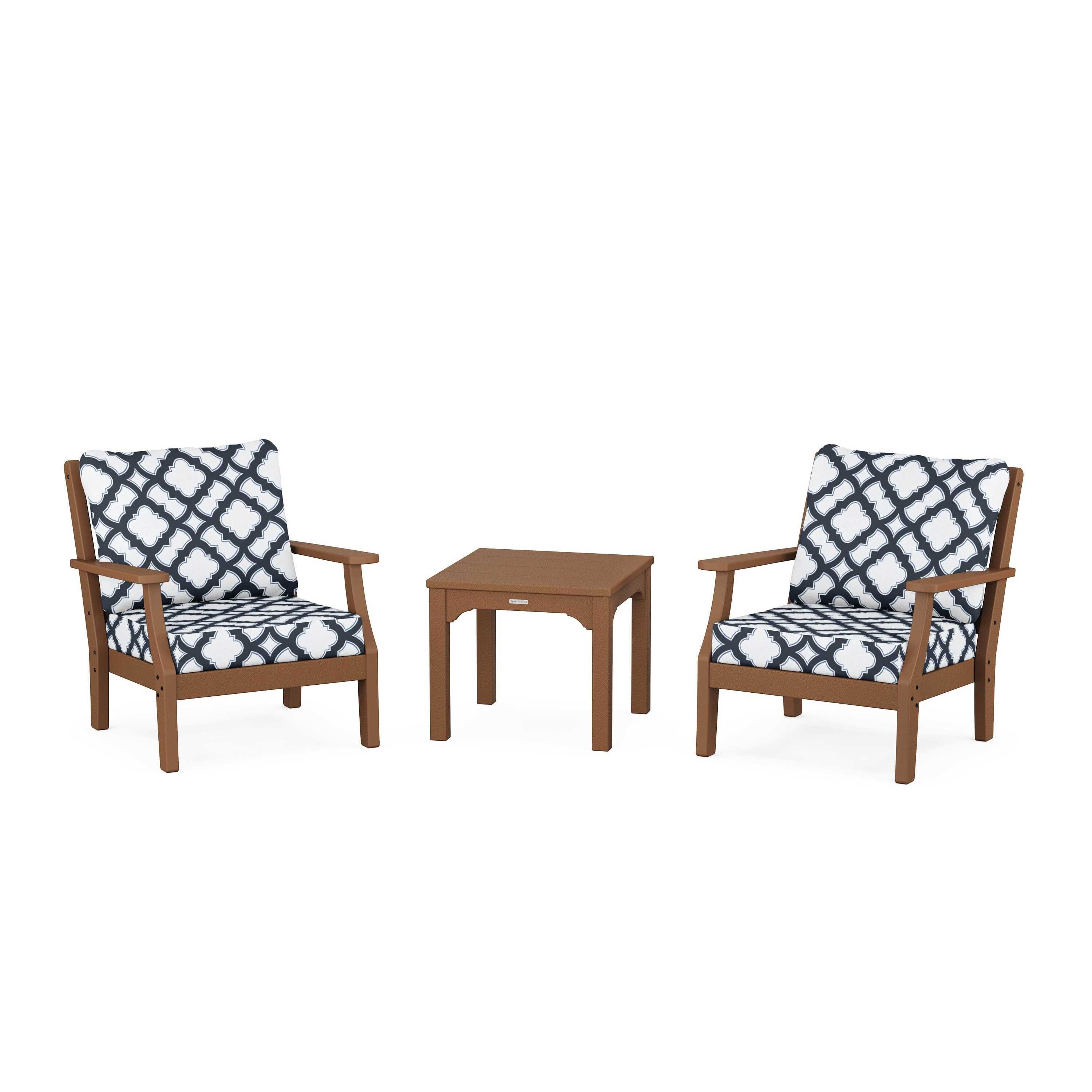 Chinoiserie 3-Piece Deep Seating Set
