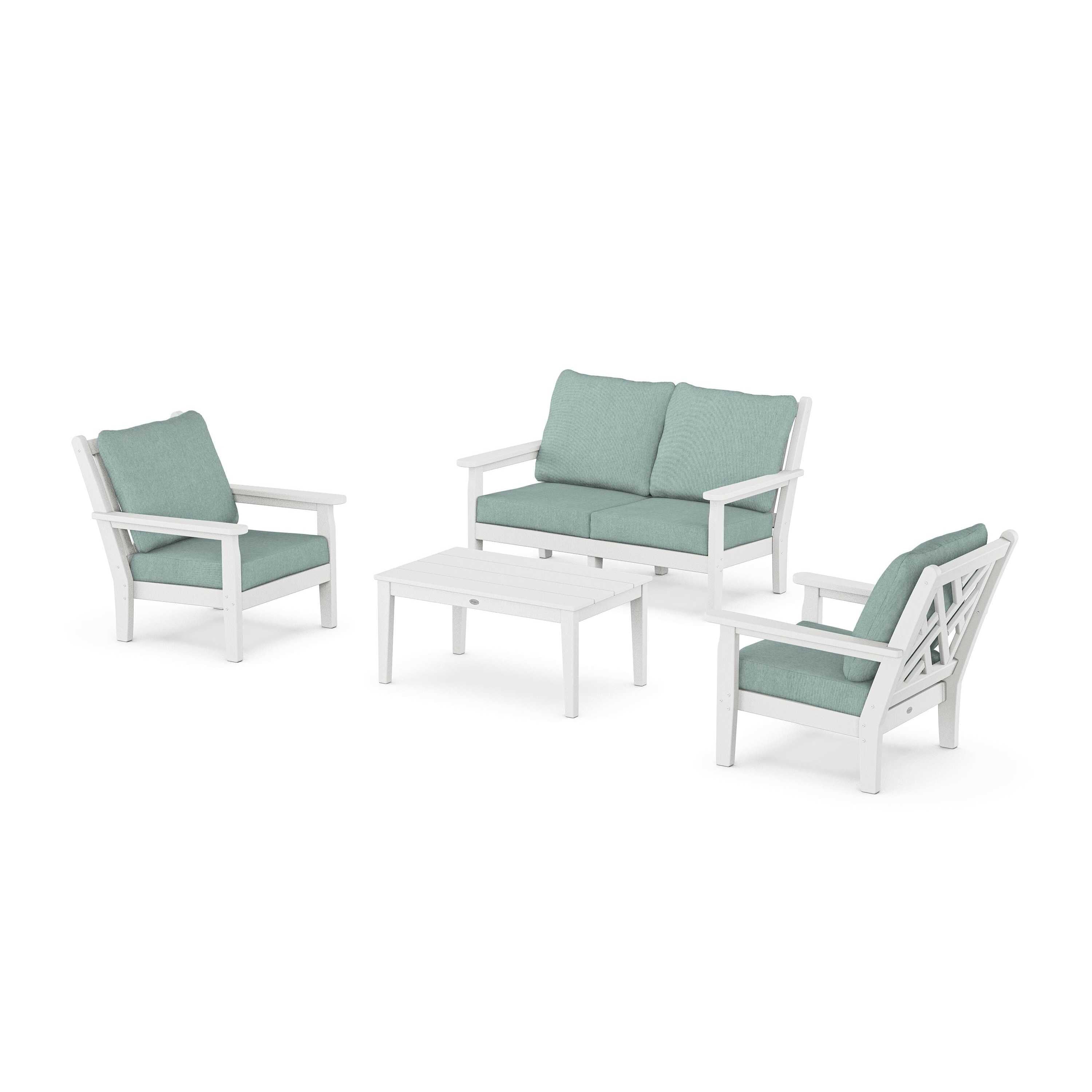 Chippendale 4-Piece Deep Seating Set with Loveseat