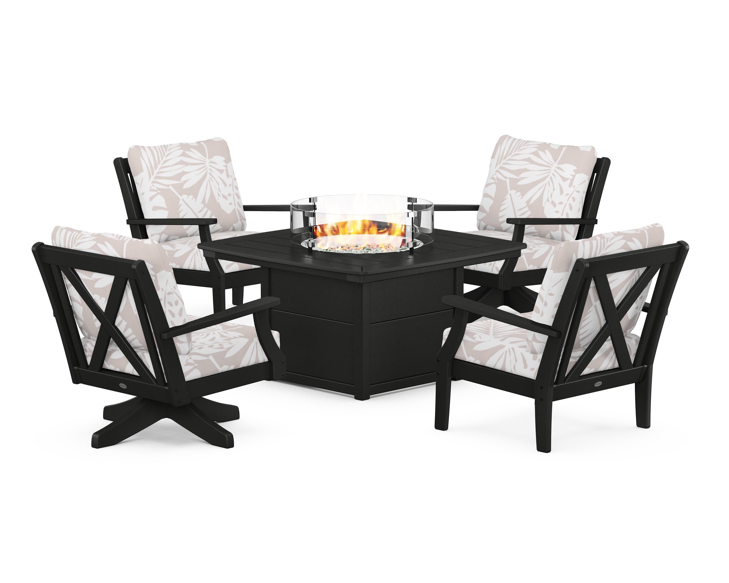 Braxton 5-Piece Deep Seating Set with Fire Table